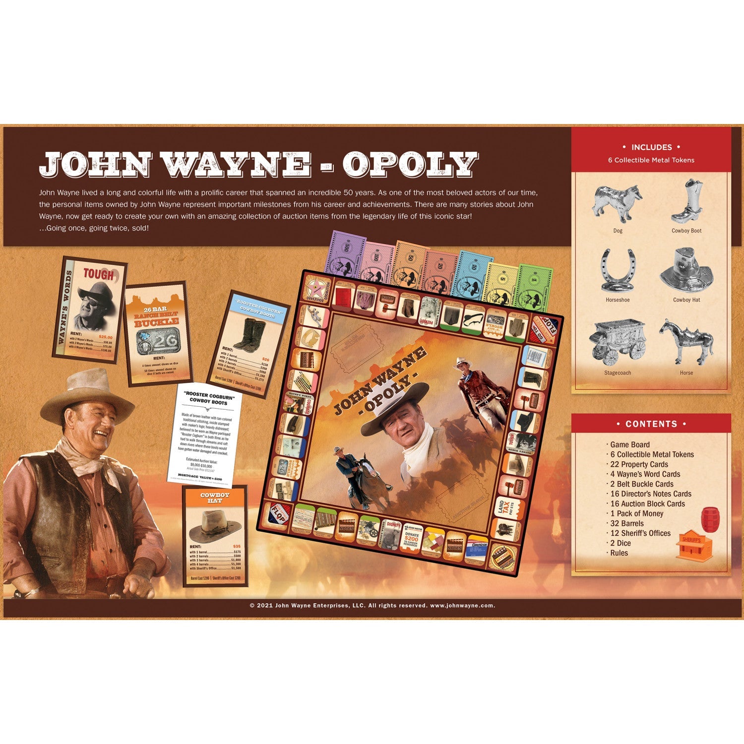 John Wayne Opoly - 757 Sports Collectibles