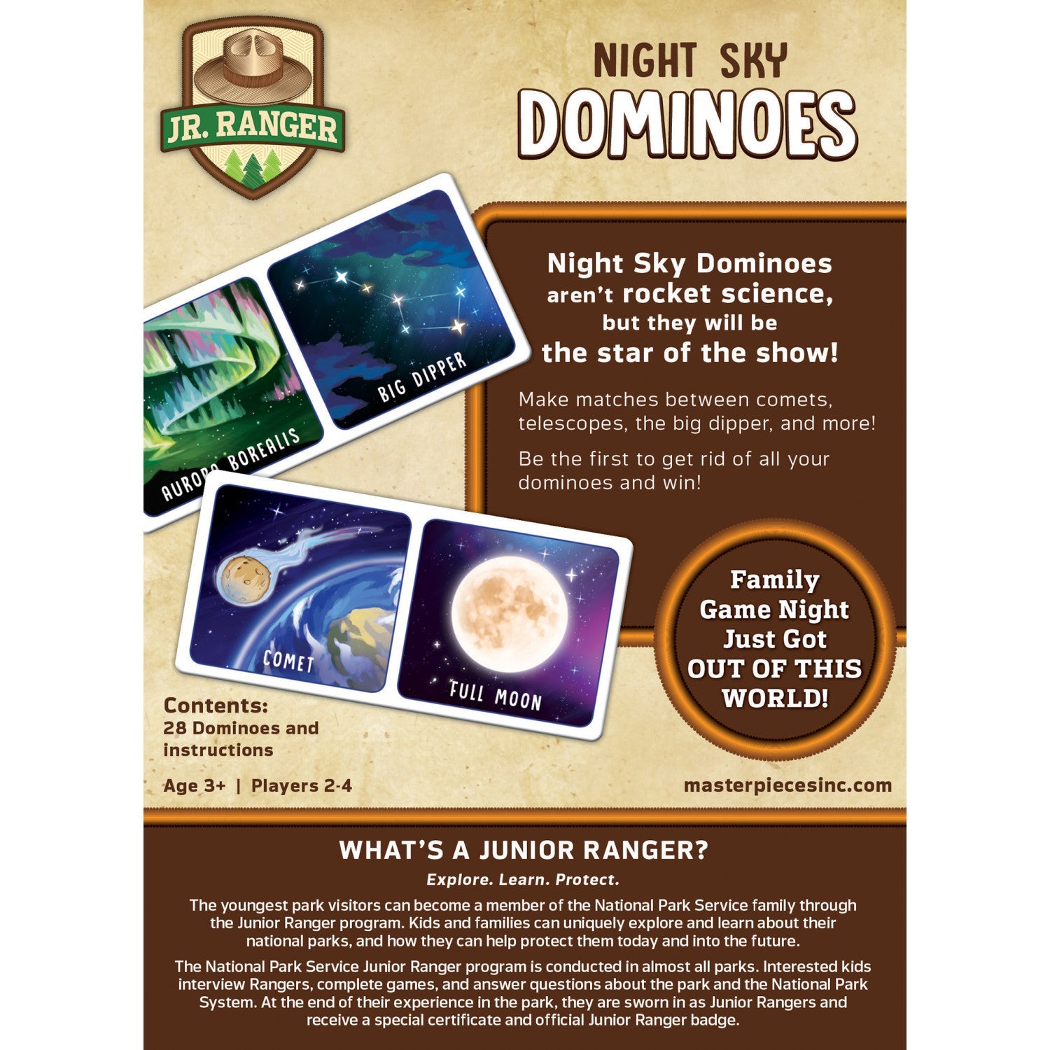 Jr. Ranger - Night Sky Picture Dominoes - 757 Sports Collectibles