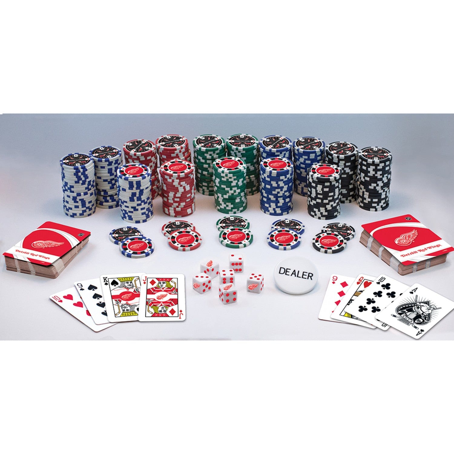 Detroit Red Wings 300 Piece Poker Set - Ultimate Fan Edition