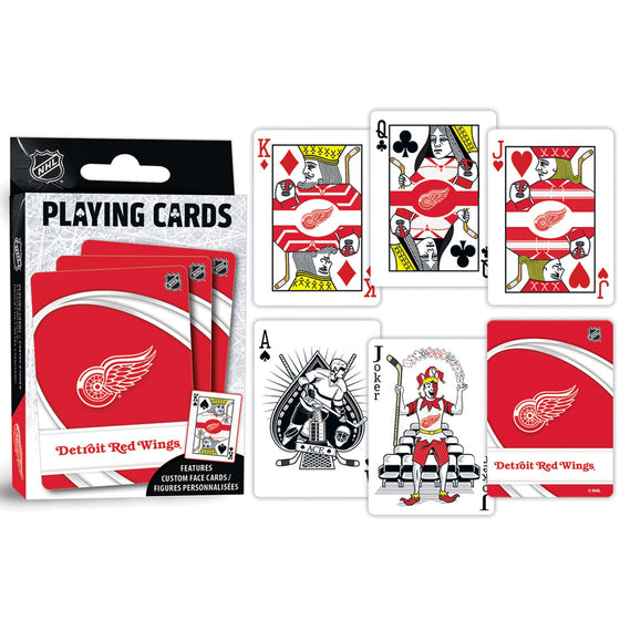Detroit Red Wings Playing Cards - 54 Card Deck - 757 Sports Collectibles