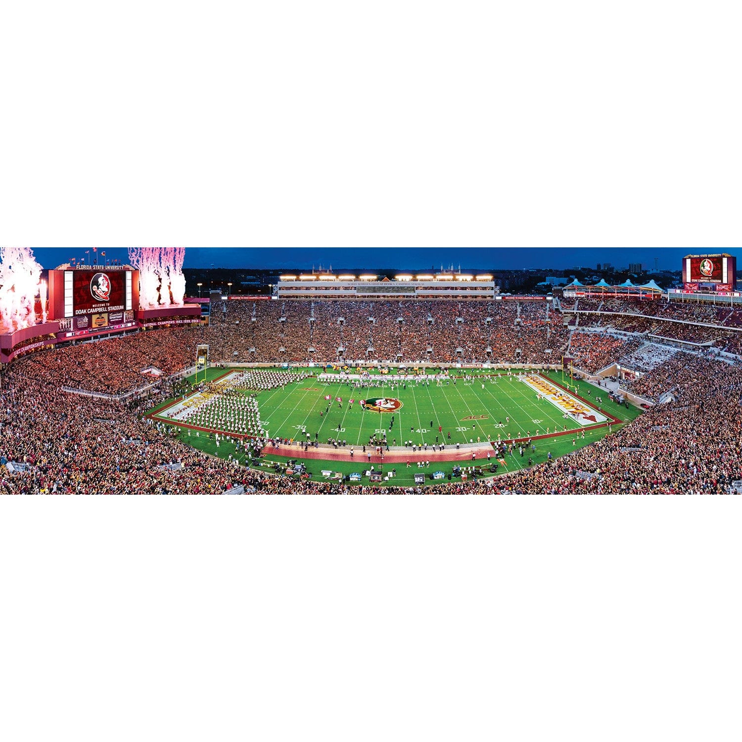 Florida State Seminoles 1000 Piece Panoramic Jigsaw Puzzle - Sports Gifts, Sports Memorabilia, Sports Collectibles, Fan Shop