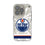 Edmonton Oilers Ice Stripe Clear Phone Case for Apple iPhone