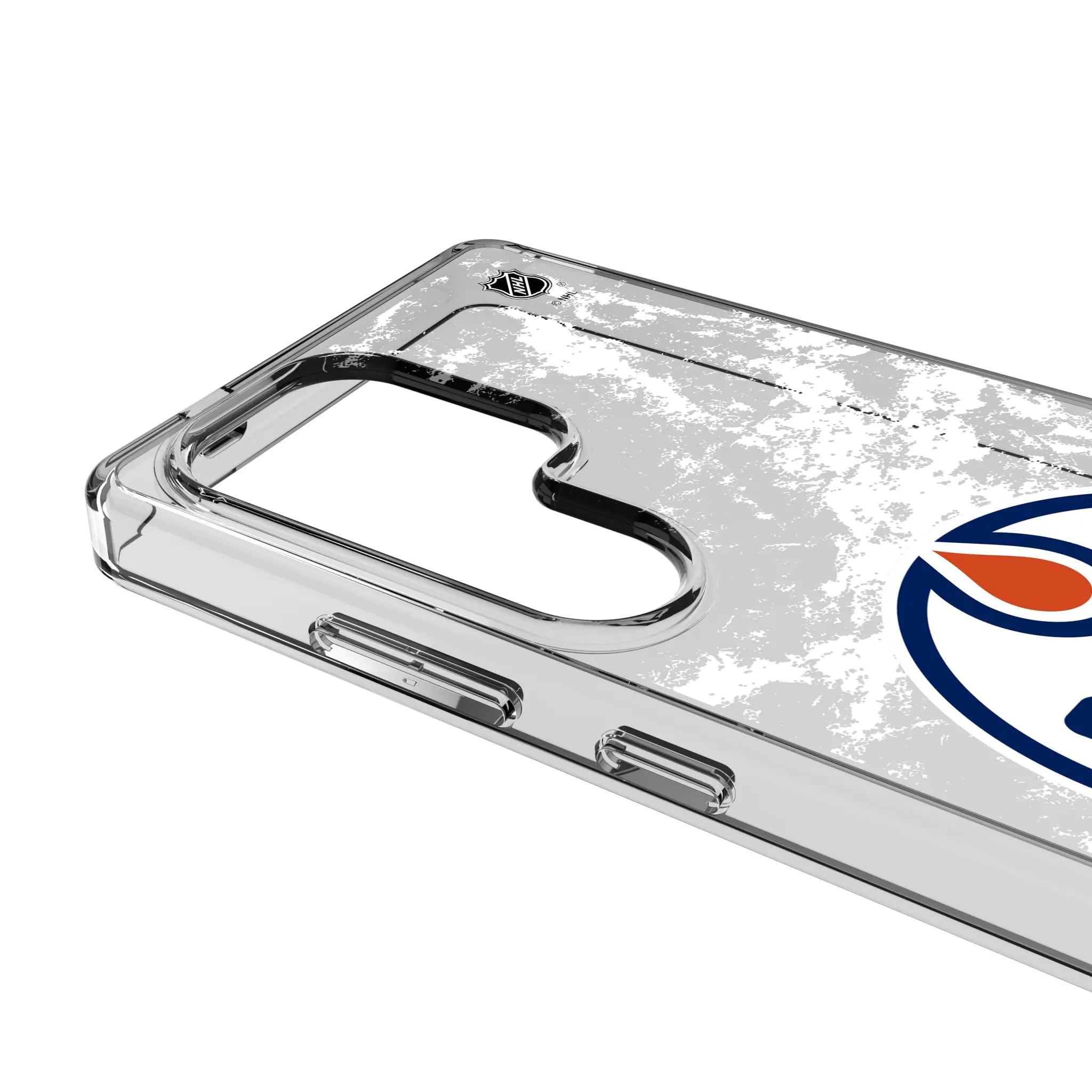 Edmonton Oilers Ice Stripe Clear Phone Case for Samsung Galaxy
