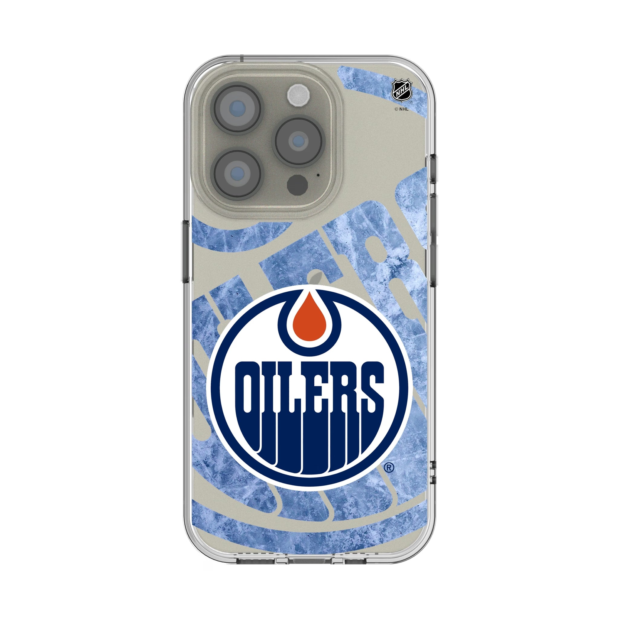 Edmonton Oilers Ice Tilt Clear Phone Case for Apple iPhone
