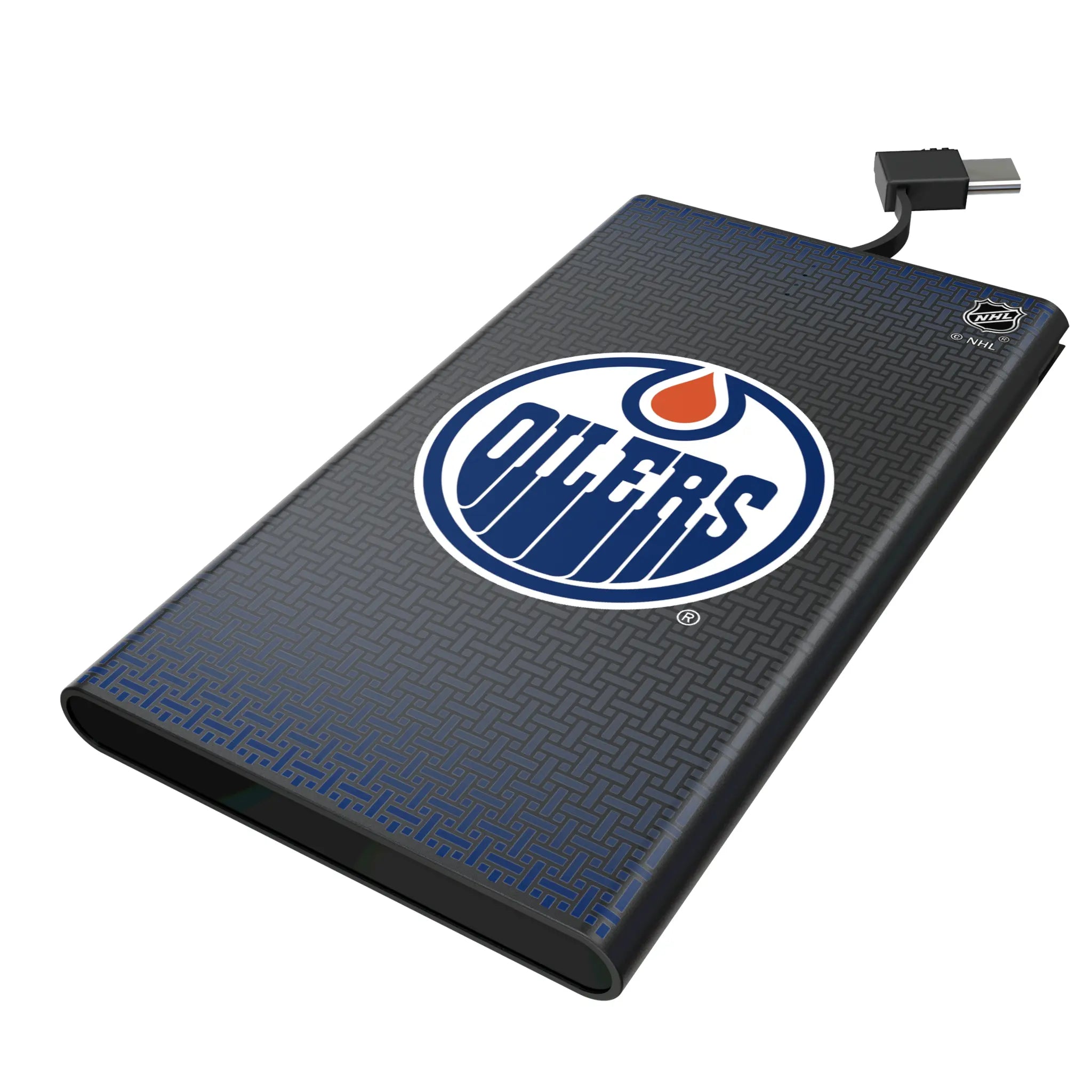 Edmonton Oilers Linen 5000mAh Flat Powerbank