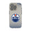 Edmonton Oilers Linen Clear Phone Case for Apple iPhone