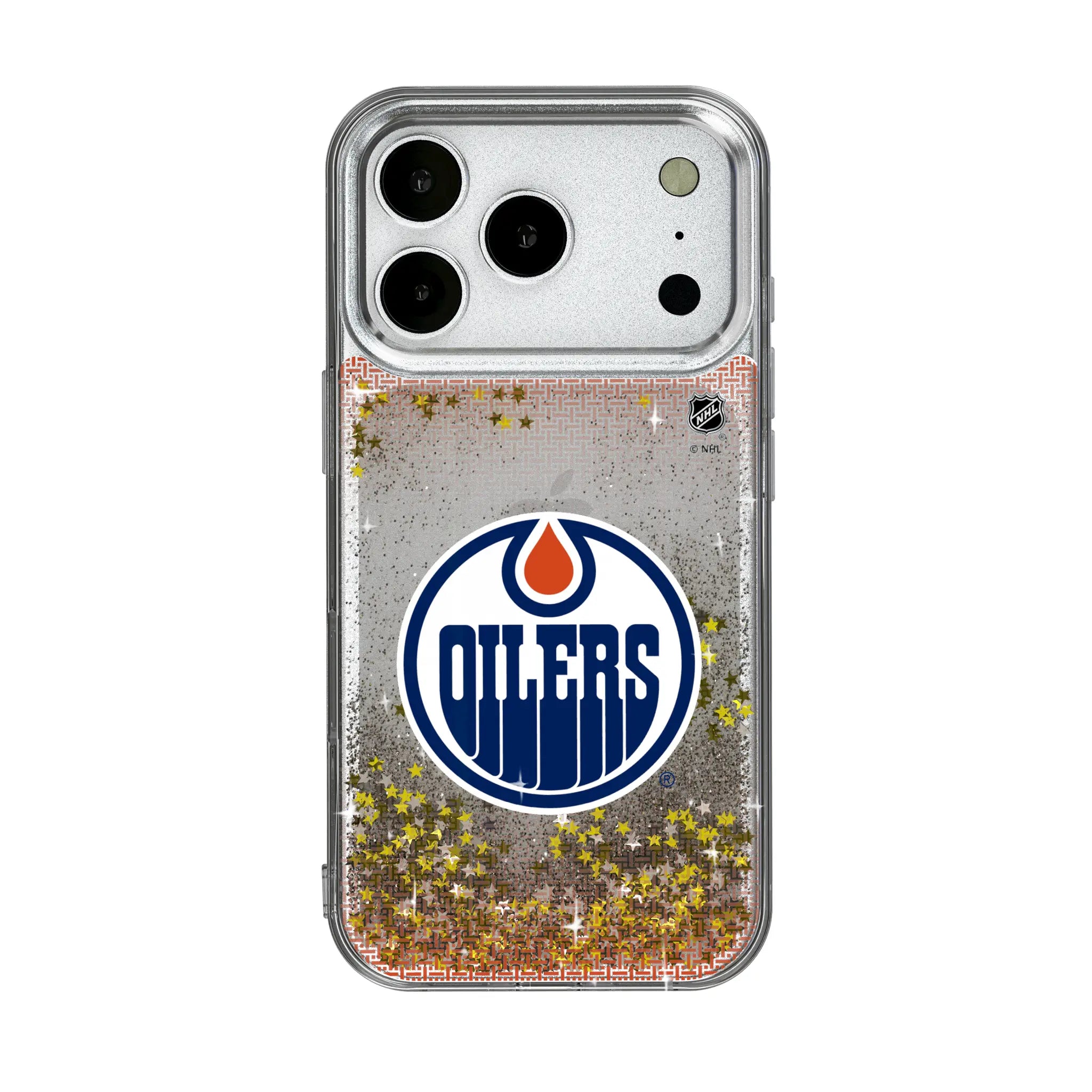 Edmonton Oilers Linen Glitter Phone Case