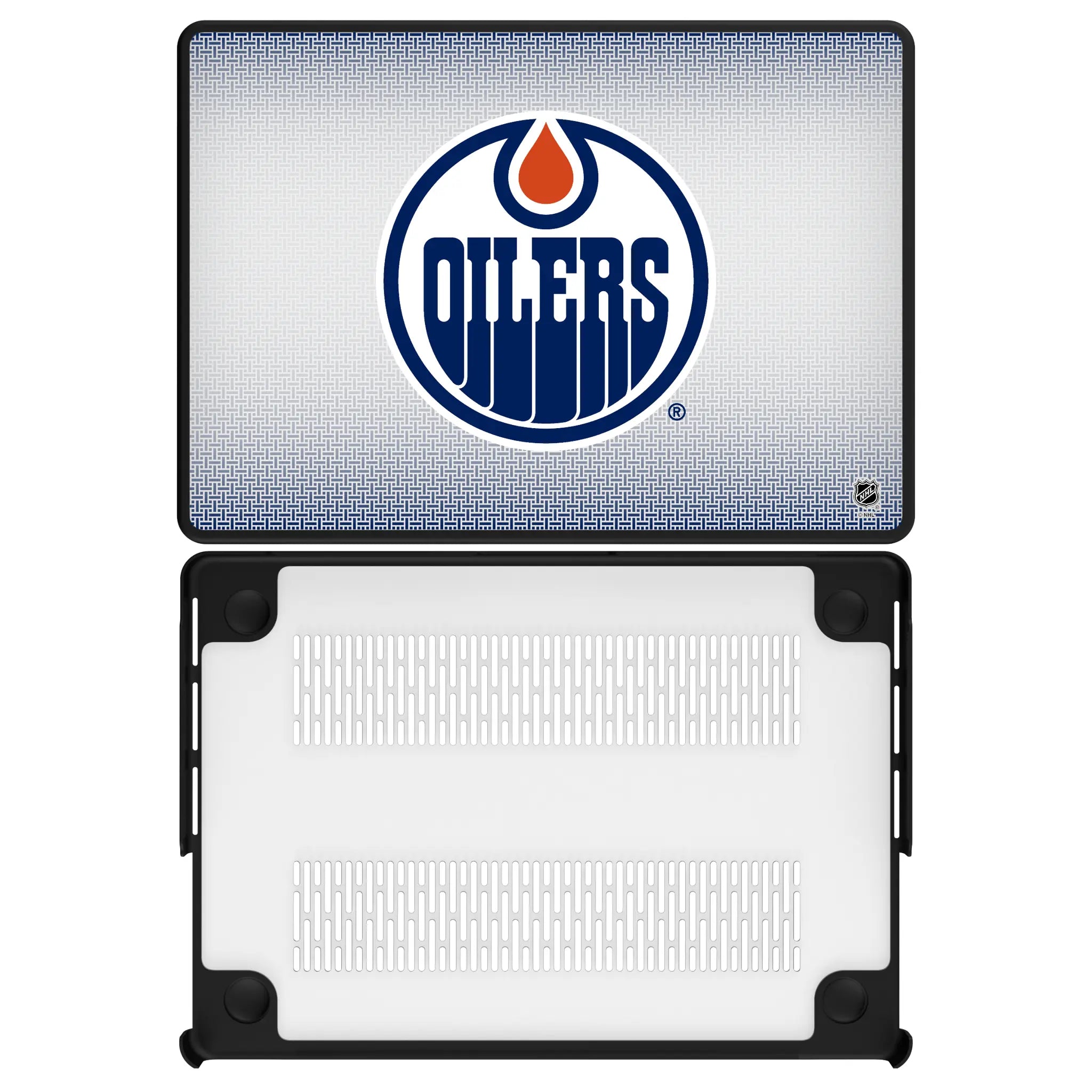 Edmonton Oilers Linen Laptop Case for Apple MacBook
