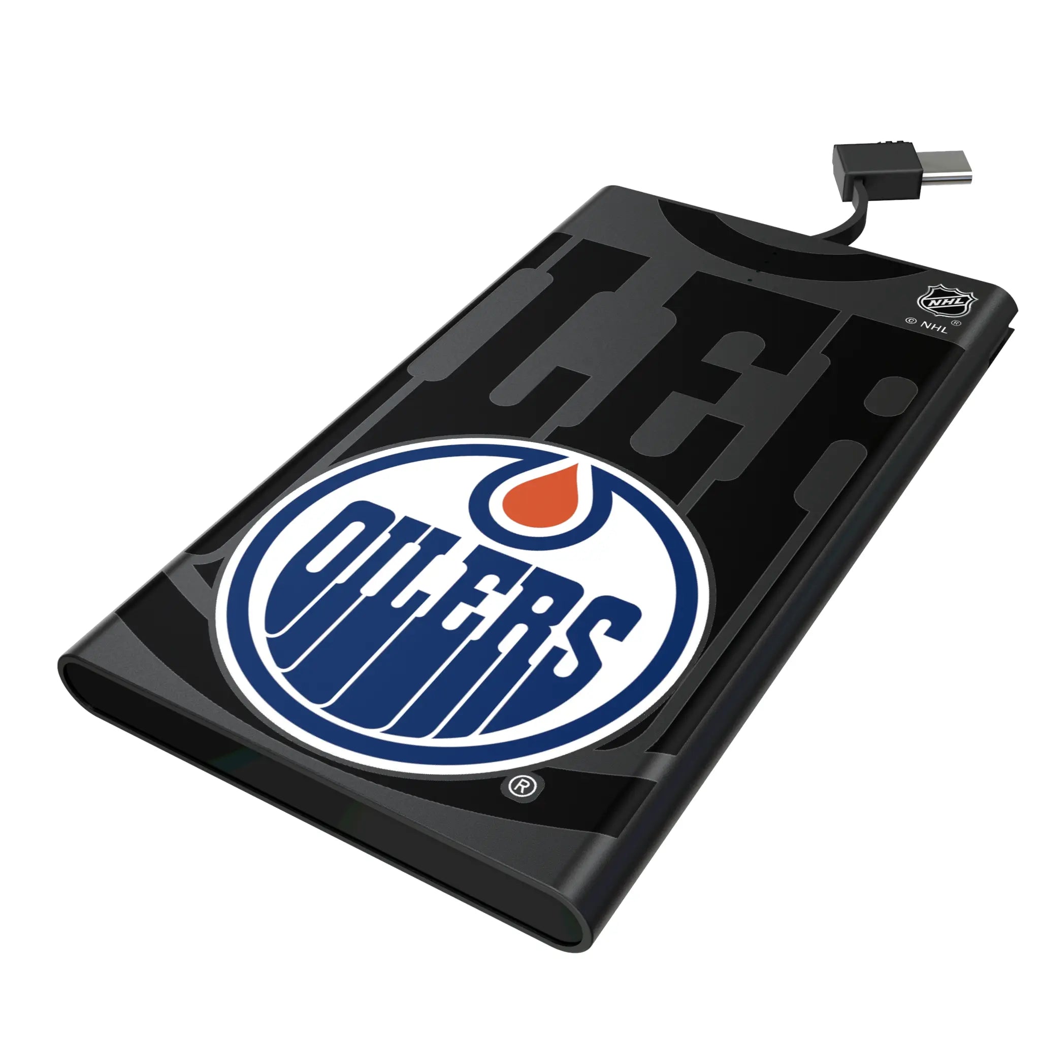 Edmonton Oilers Monocolor Tilt 5000mAh Flat Powerbank