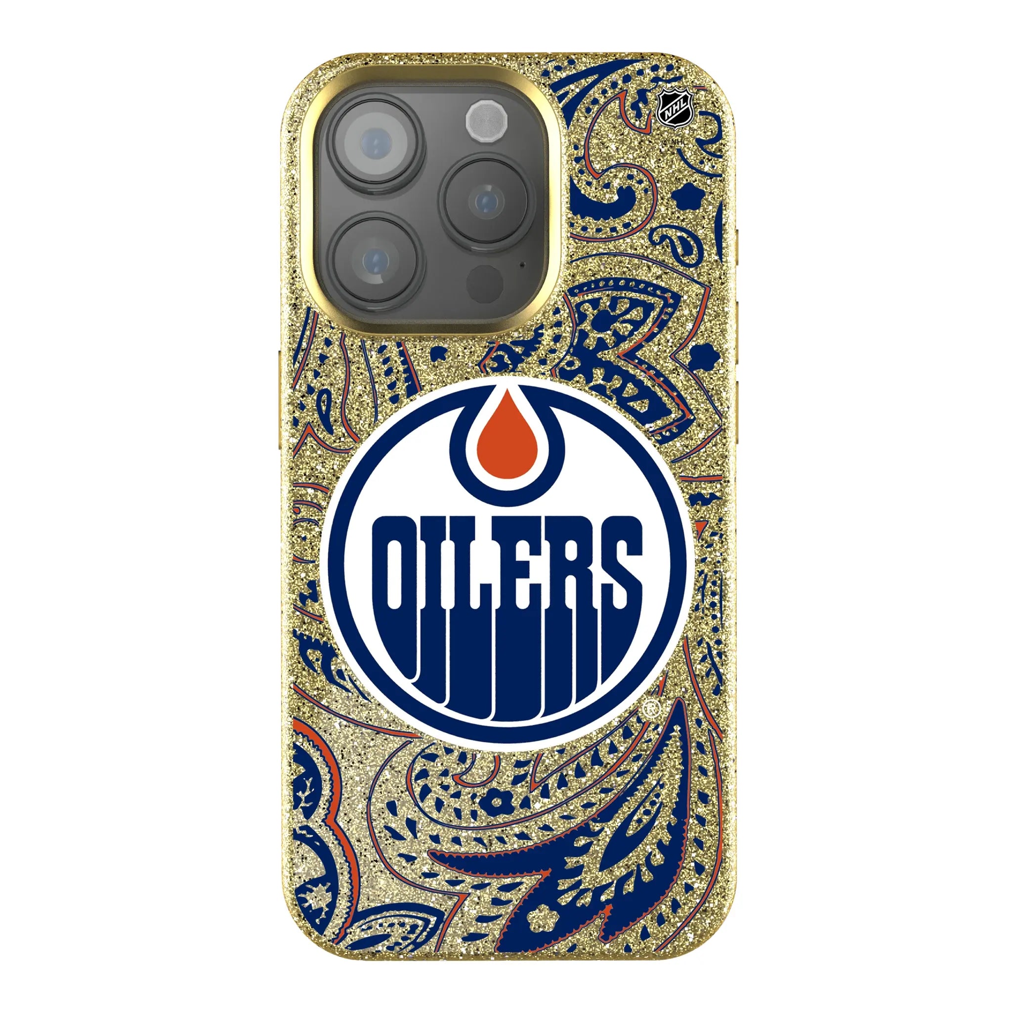 Edmonton Oilers Paisley Bling Phone Case