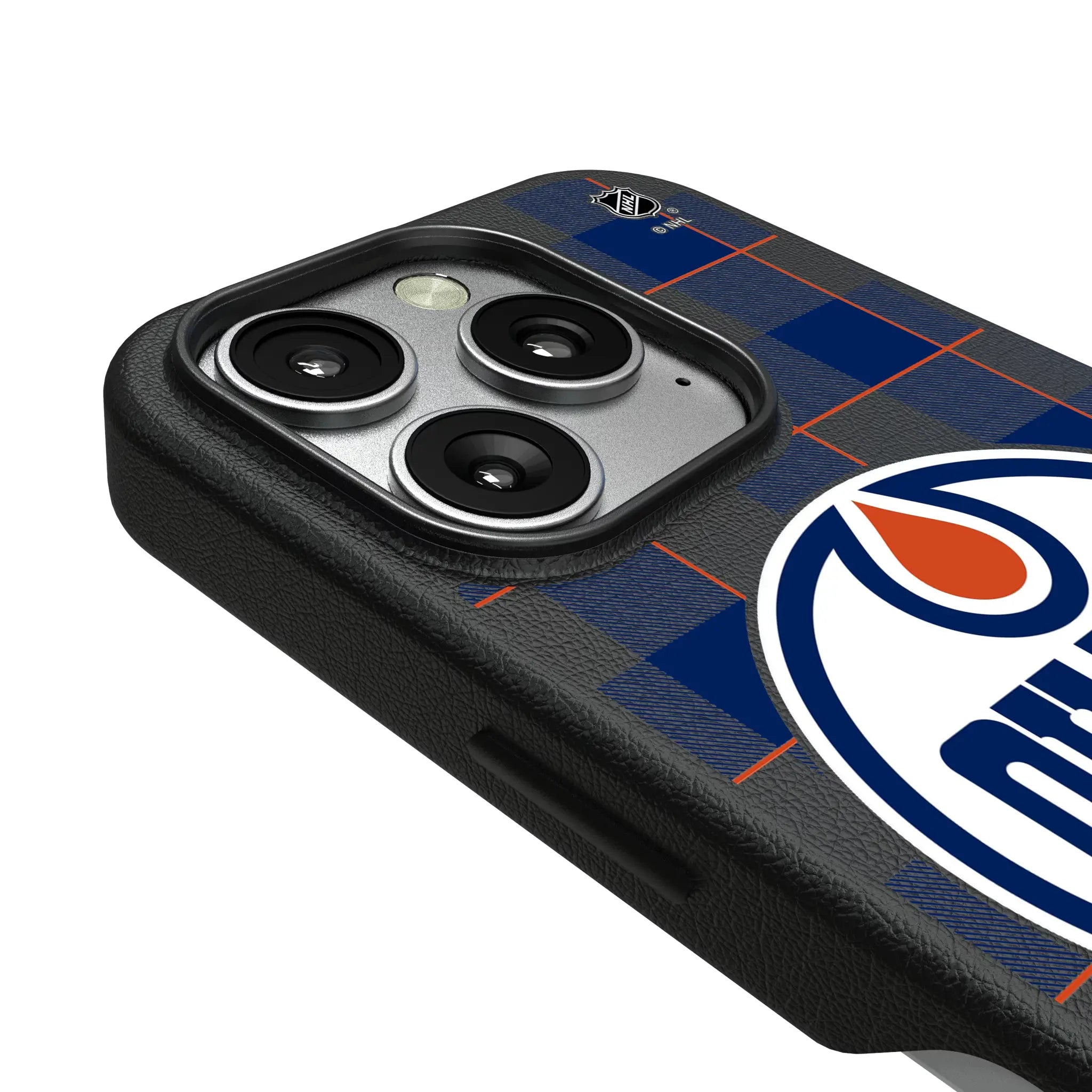 Edmonton Oilers Plaid MagSafe Compatible Phone Case for Apple iPhone