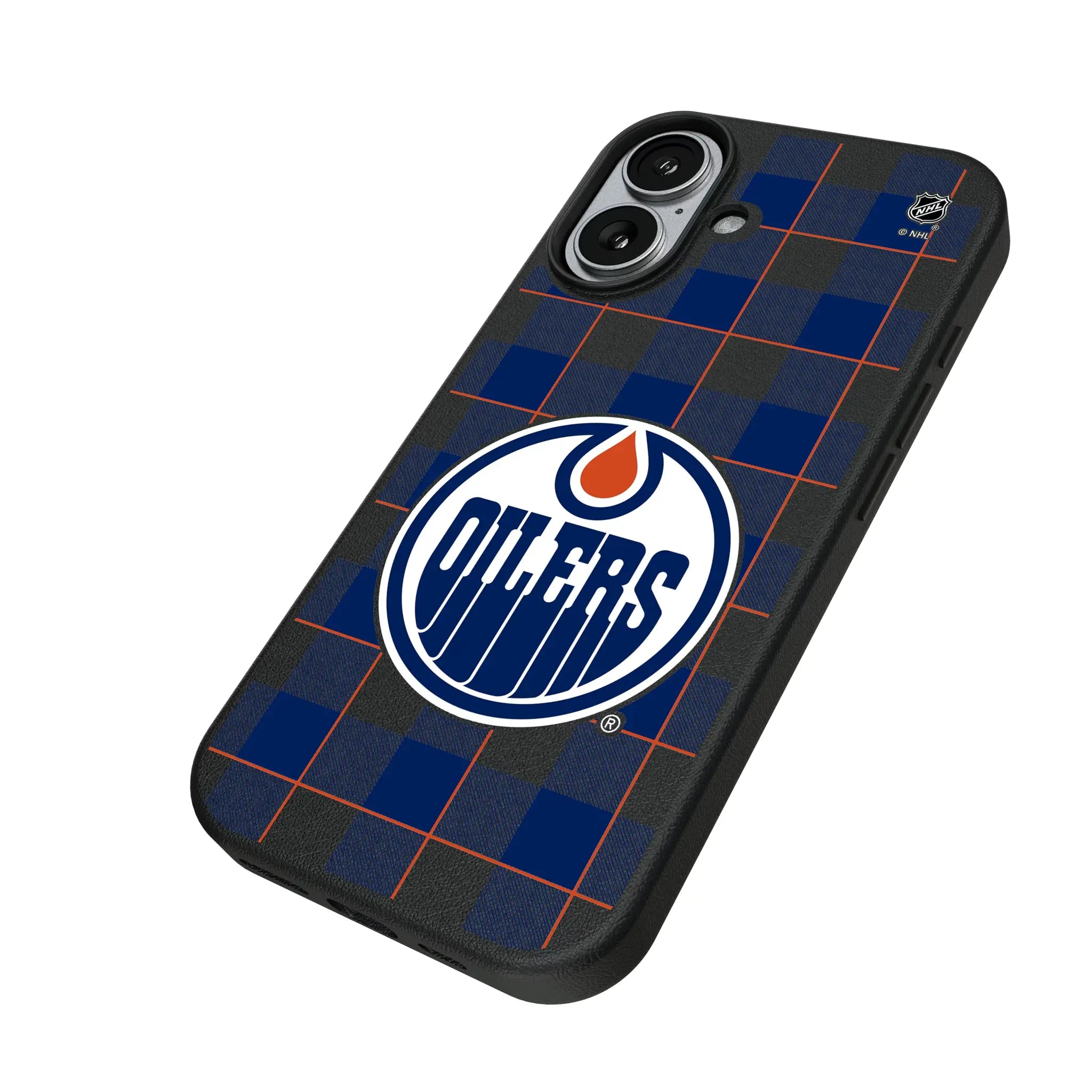 Edmonton Oilers Plaid MagSafe Compatible Phone Case for Apple iPhone