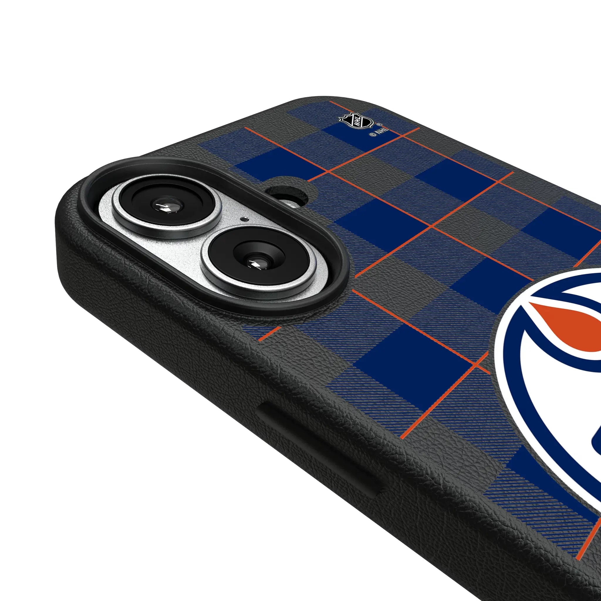Edmonton Oilers Plaid MagSafe Compatible Phone Case for Apple iPhone
