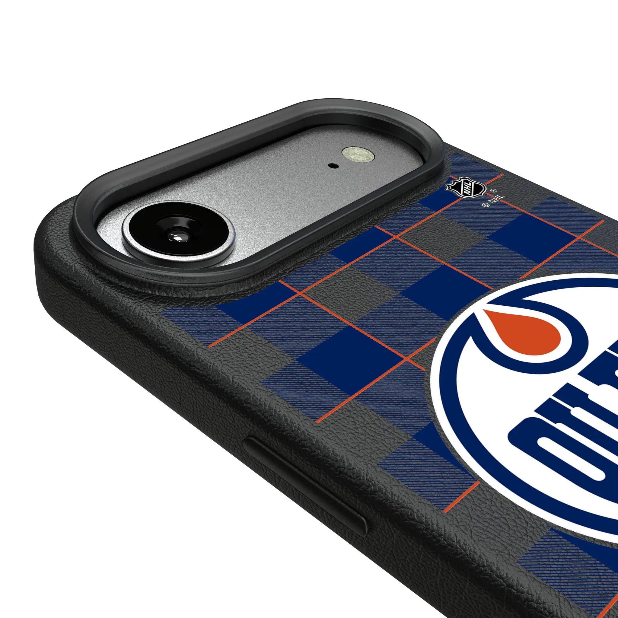 Edmonton Oilers Plaid MagSafe Compatible Phone Case for Apple iPhone