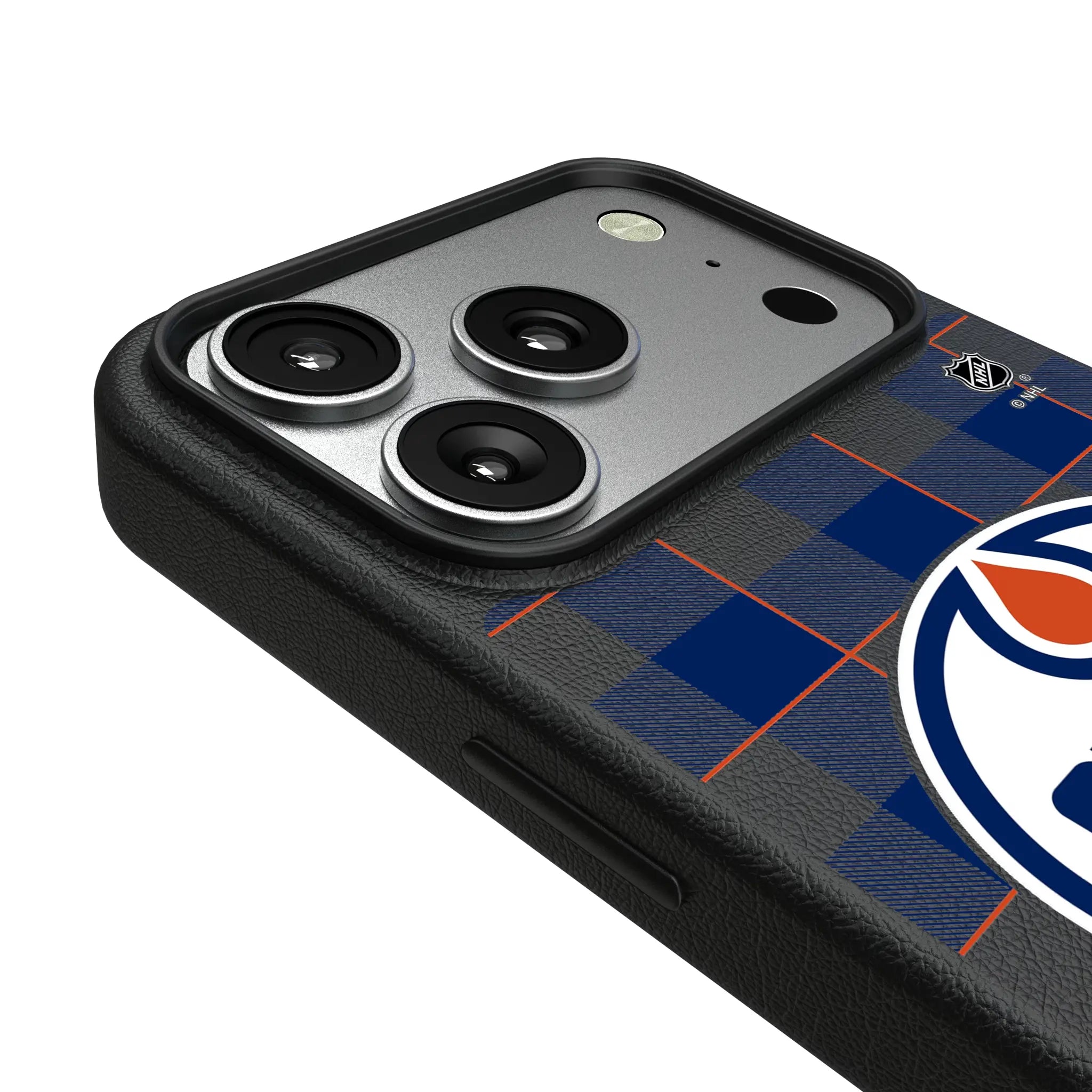 Edmonton Oilers Plaid MagSafe Compatible Phone Case for Apple iPhone