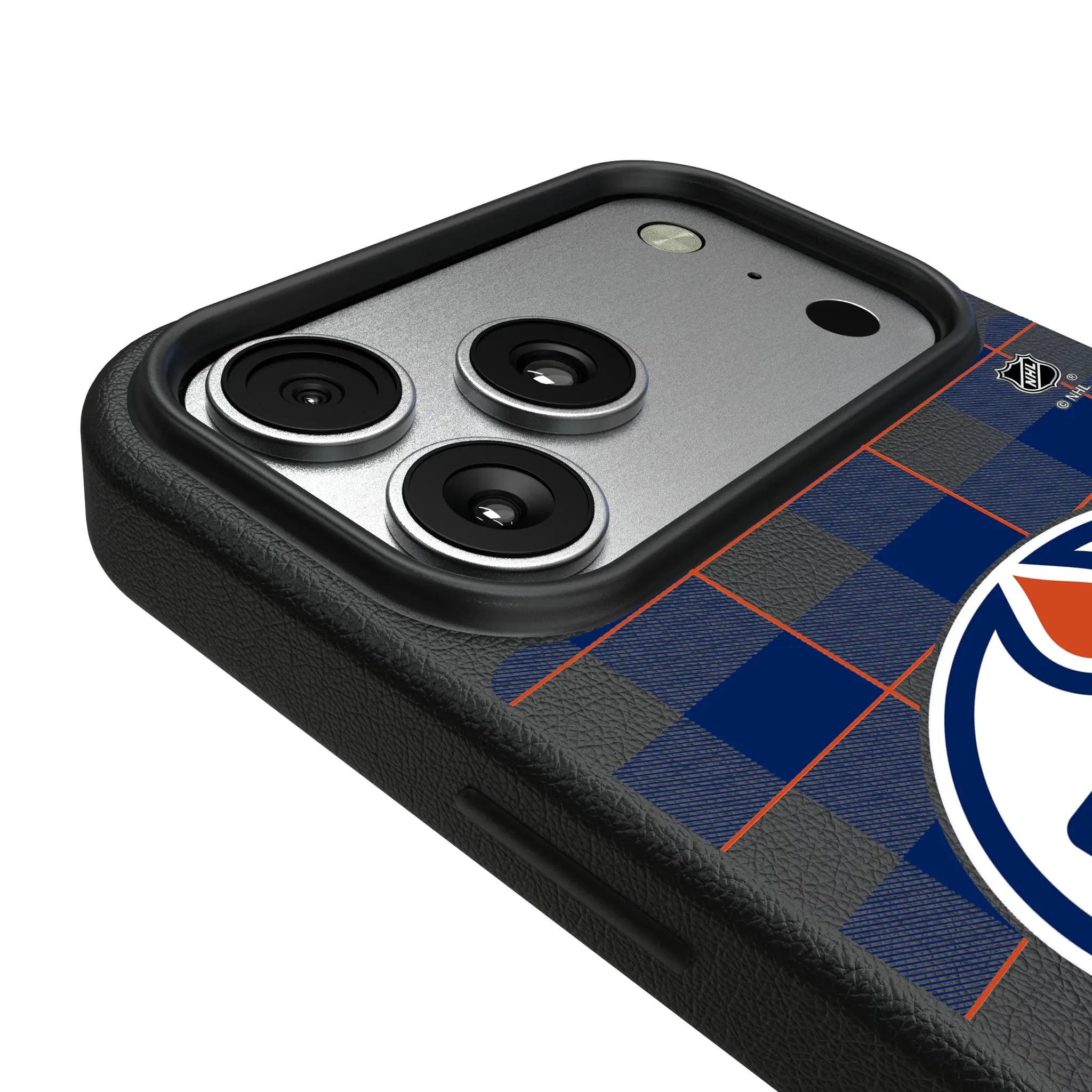 Edmonton Oilers Plaid MagSafe Compatible Phone Case for Apple iPhone
