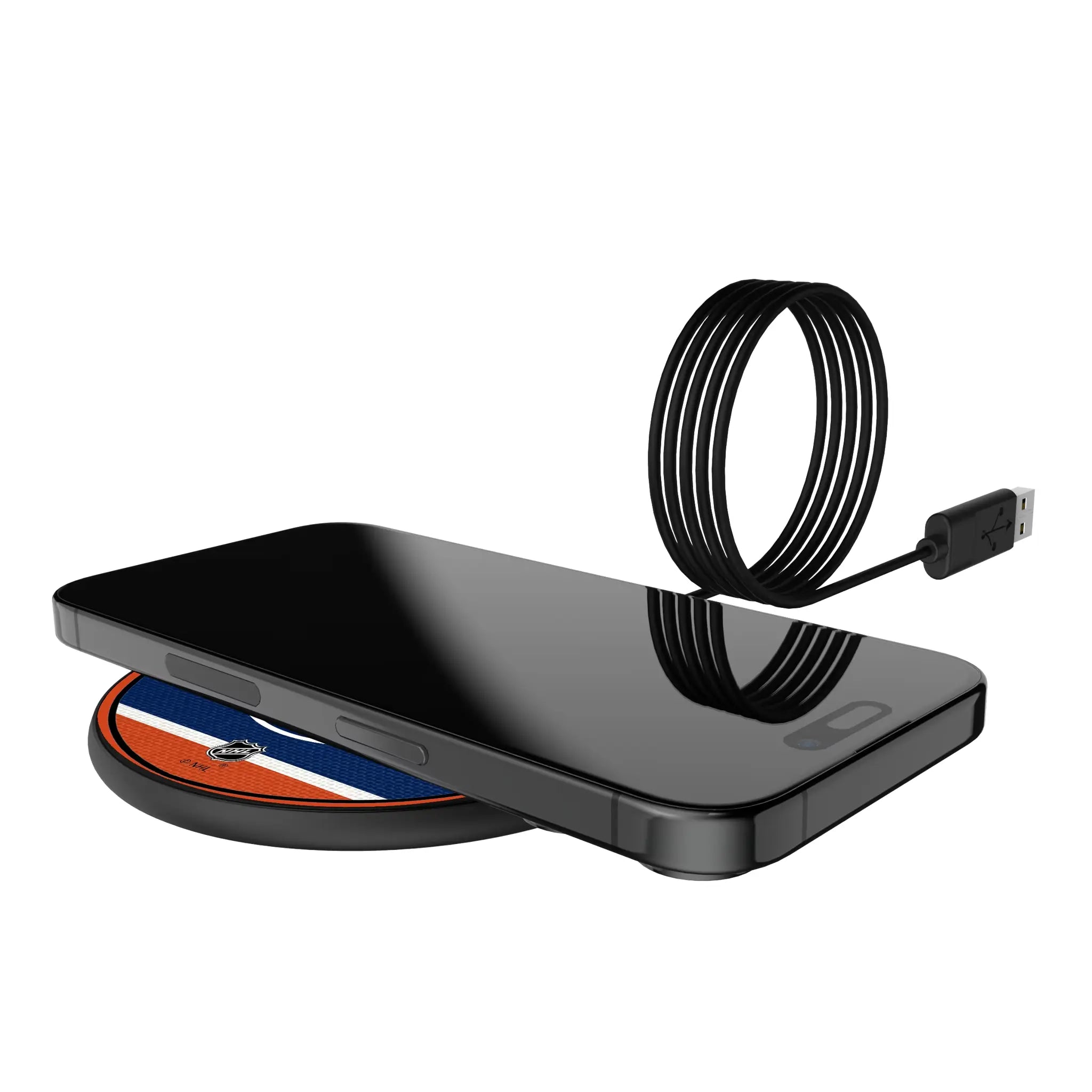 Edmonton Oilers Stripe 15-Watt Wireless Charger