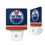 Edmonton Oilers Stripe Night Light 2-Pack