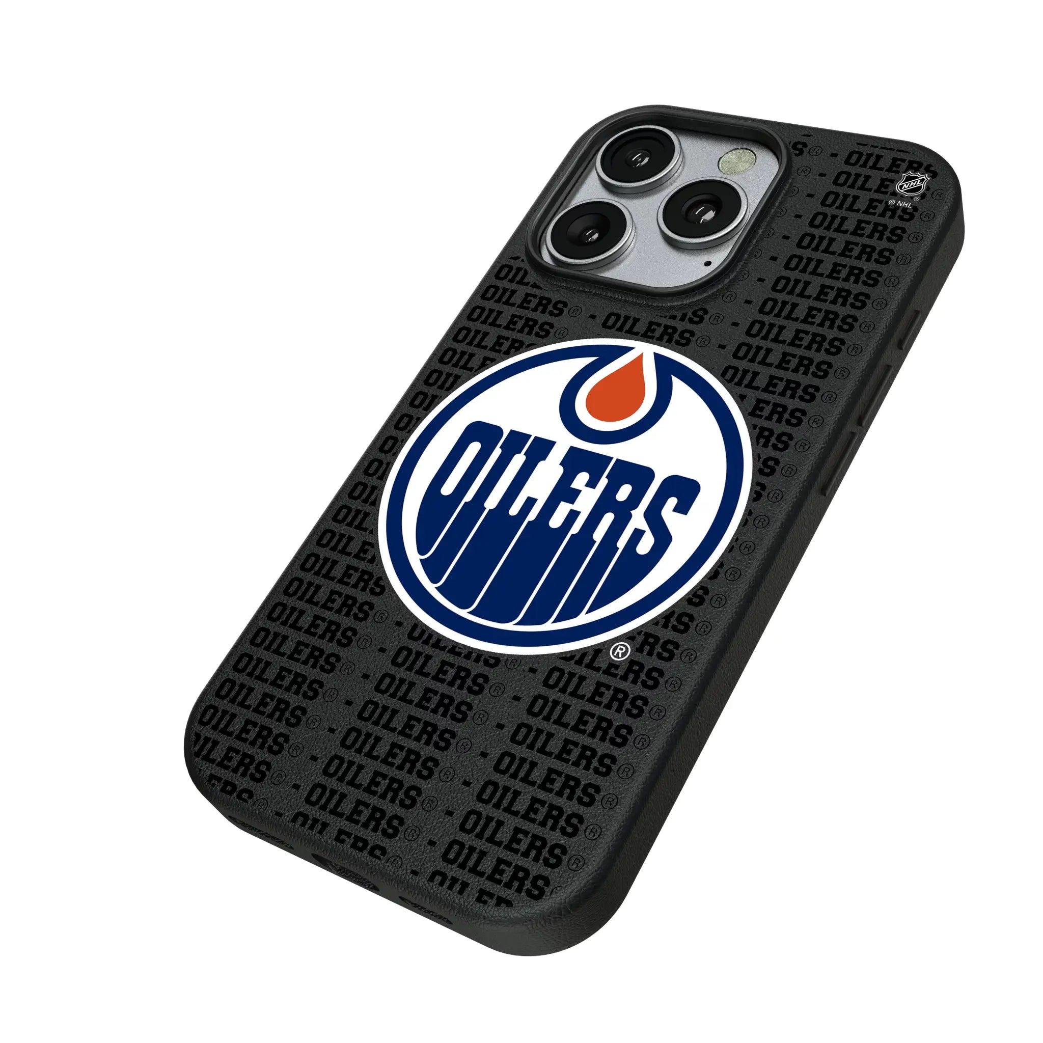 Edmonton Oilers Text Backdrop MagSafe Compatible Phone Case for Apple iPhone