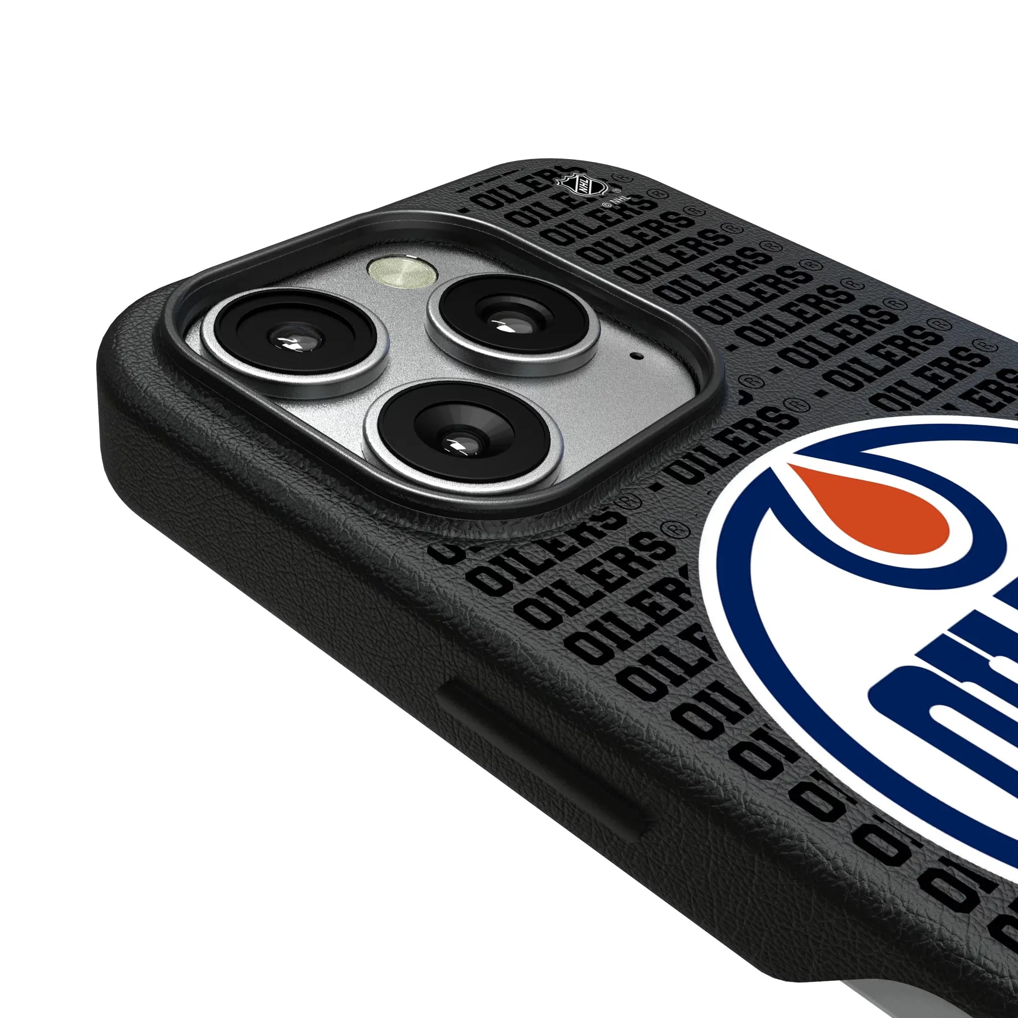 Edmonton Oilers Text Backdrop MagSafe Compatible Phone Case for Apple iPhone