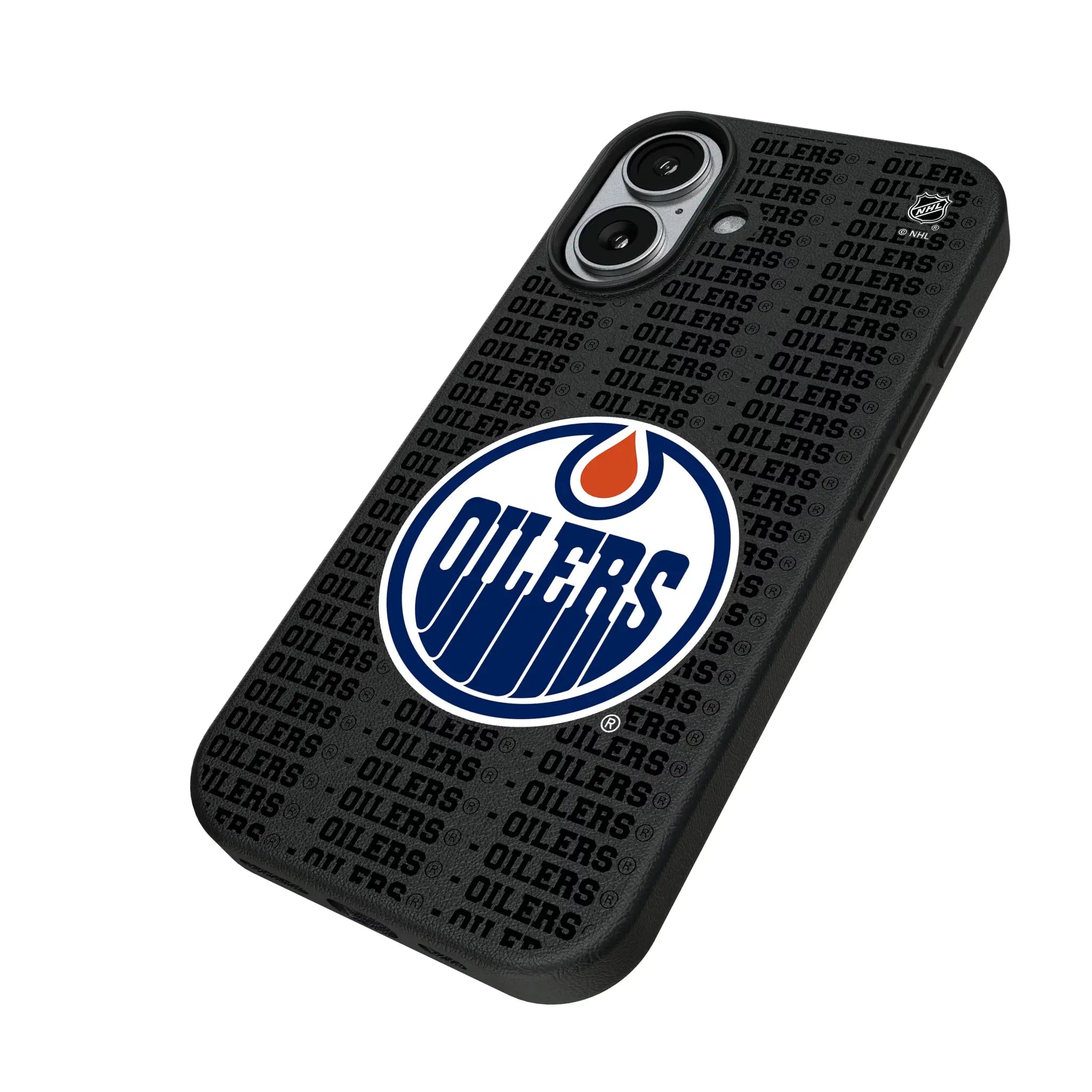 Edmonton Oilers Text Backdrop MagSafe Compatible Phone Case for Apple iPhone