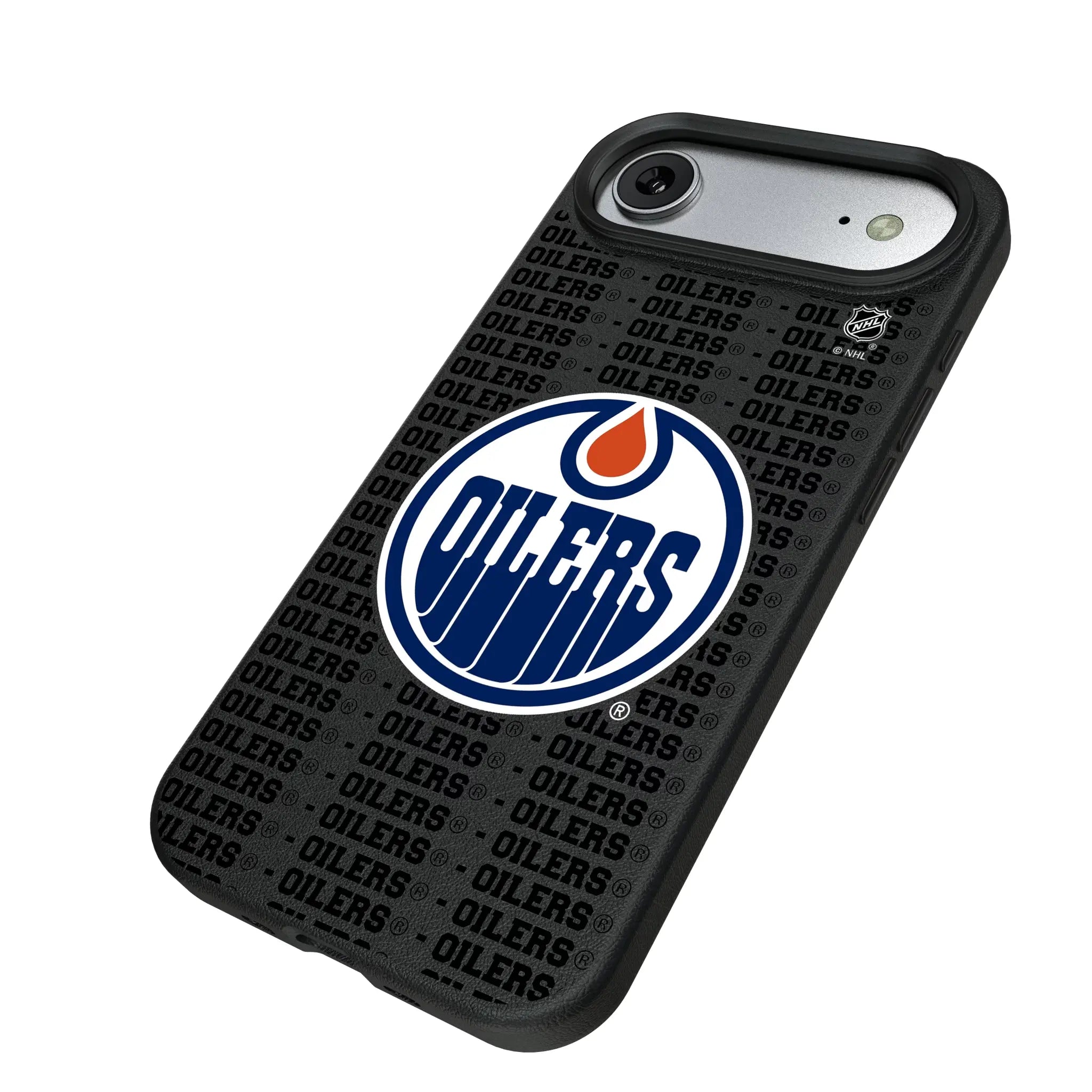 Edmonton Oilers Text Backdrop MagSafe Compatible Phone Case for Apple iPhone