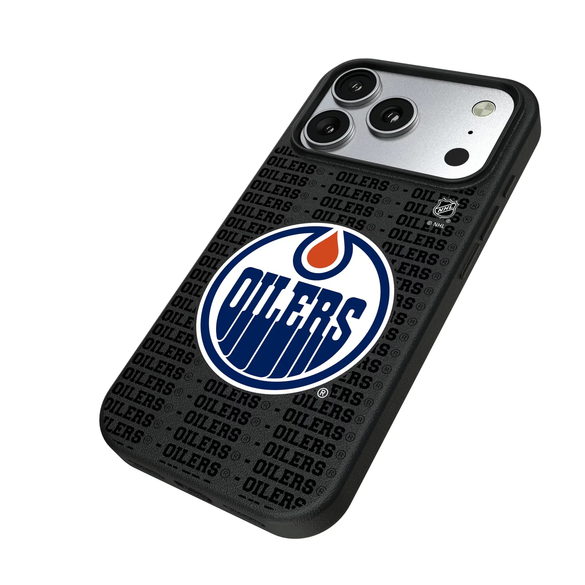 Edmonton Oilers Text Backdrop MagSafe Compatible Phone Case for Apple iPhone