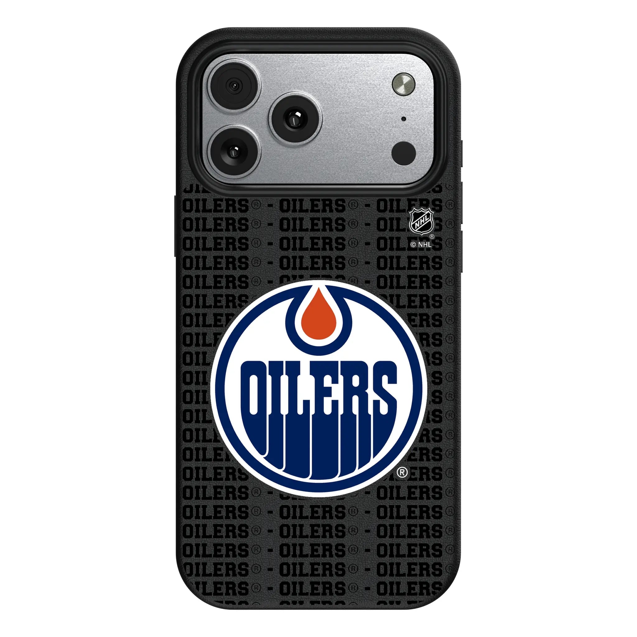 Edmonton Oilers Text Backdrop MagSafe Compatible Phone Case for Apple iPhone