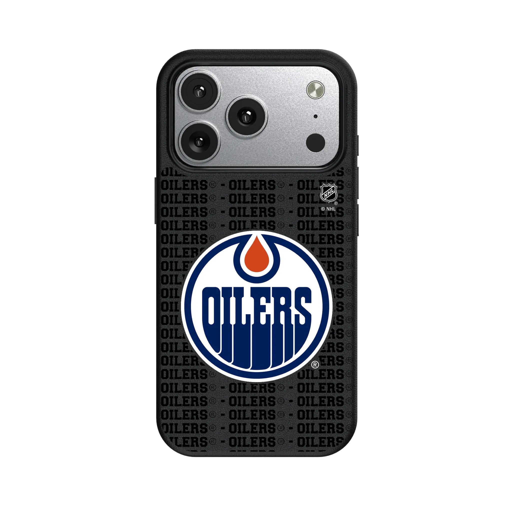 Edmonton Oilers Text Backdrop MagSafe Compatible Phone Case for Apple iPhone