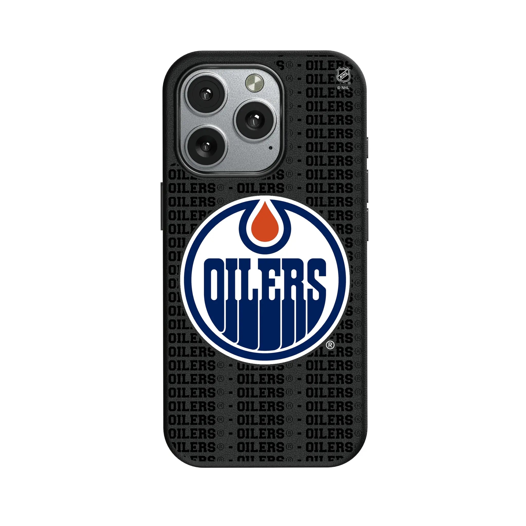 Edmonton Oilers Text Backdrop MagSafe Compatible Phone Case for Apple iPhone