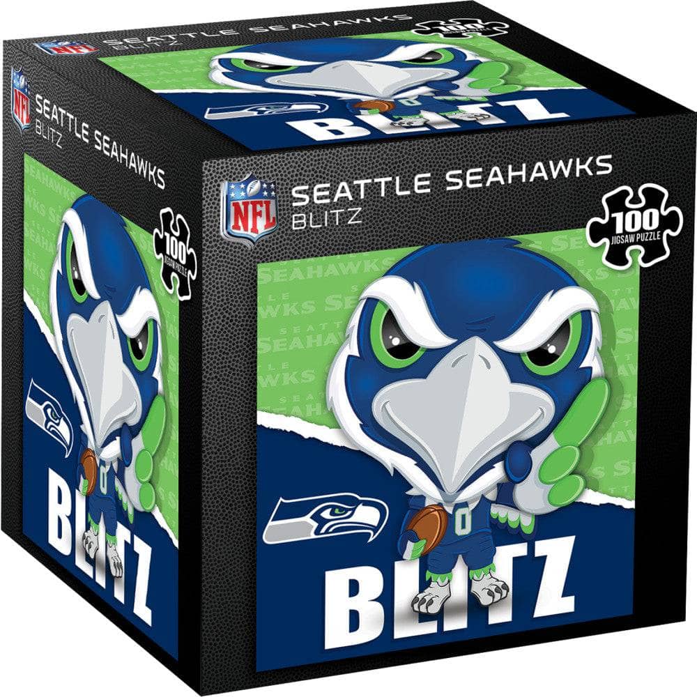 Blitz the Seattle Seahawks Mascot 100-Piece Jigsaw Puzzle