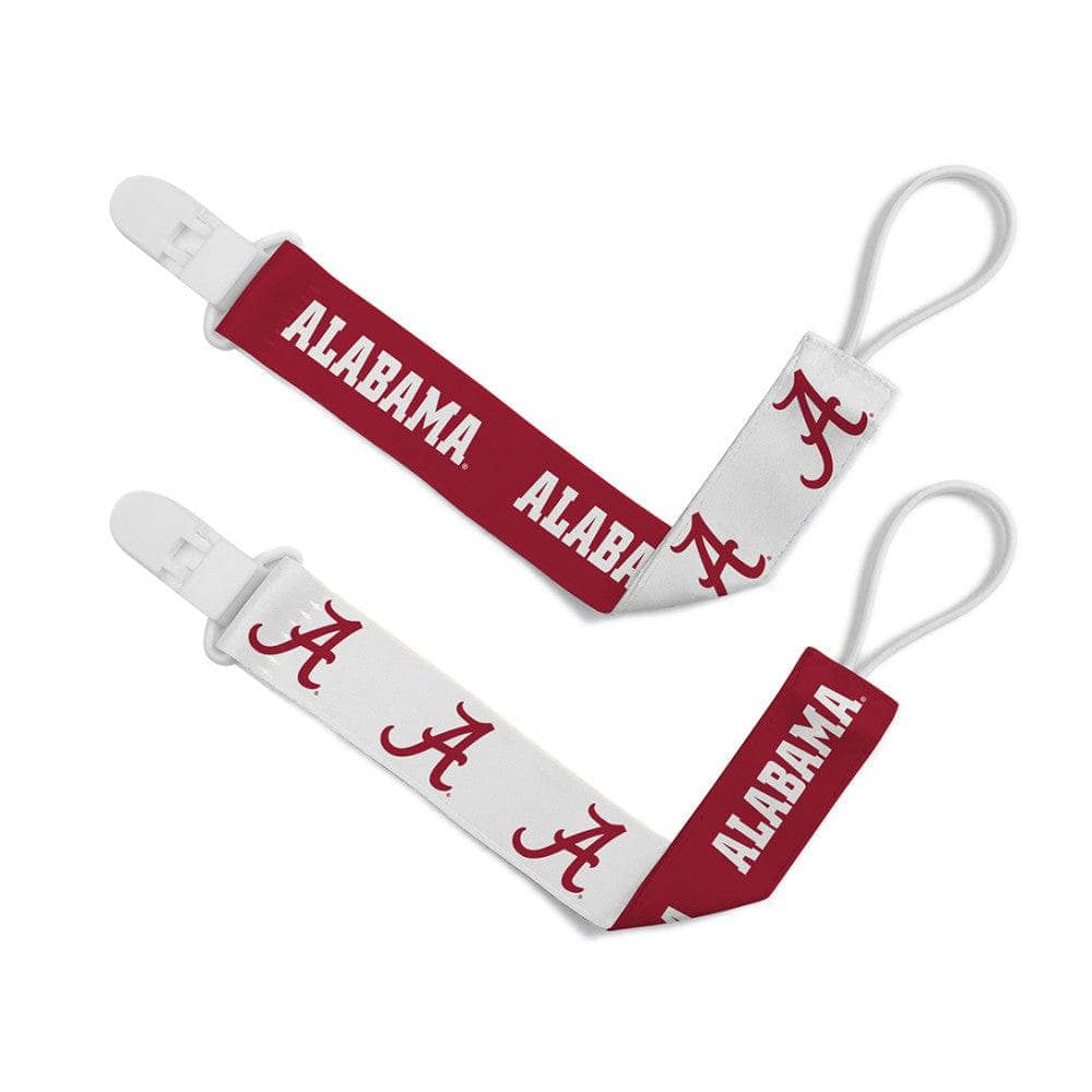 Alabama Crimson Tide Pacifier Clip Set - 2-Pack