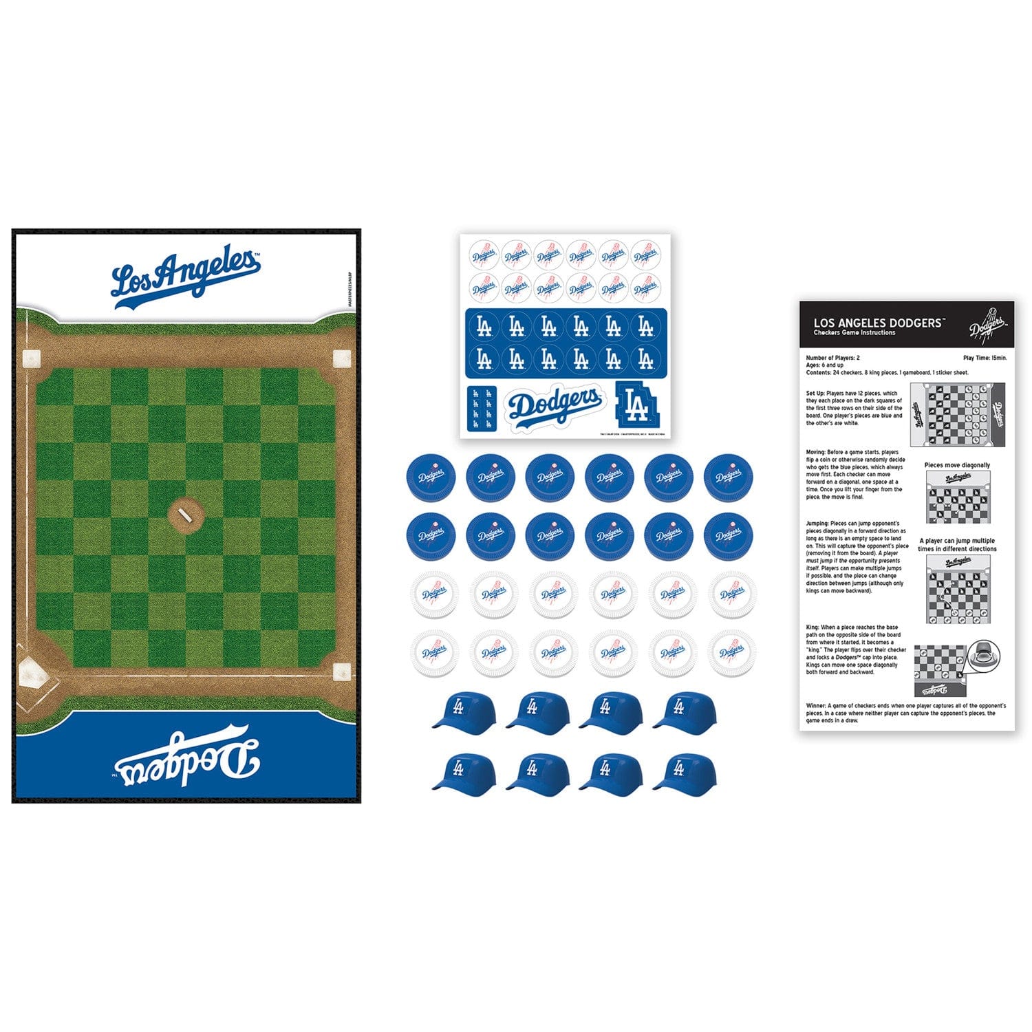 Los Angeles Dodgers Checkers Game - Sports Gifts, Sports Memorabilia, Sports Collectibles, Fan Shop