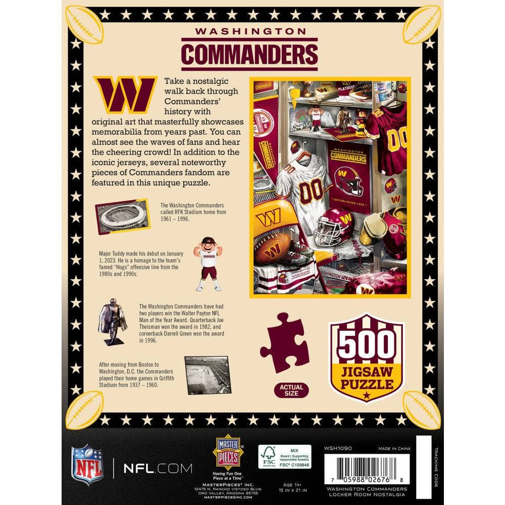 Washington Commanders - Locker Room 500 Piece Jigsaw Puzzle