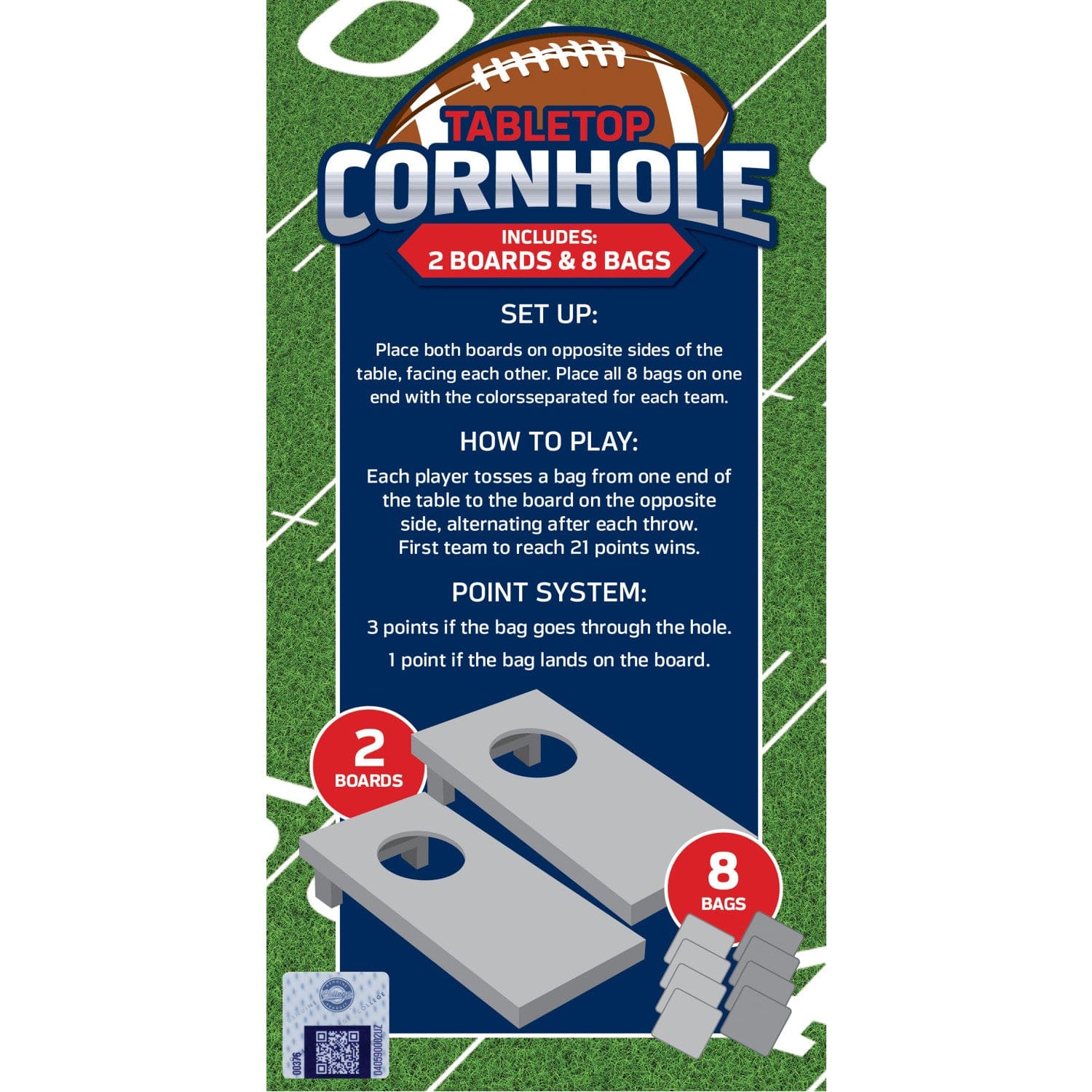 Wisconsin Badgers - NCAA Tabletop Cornhole