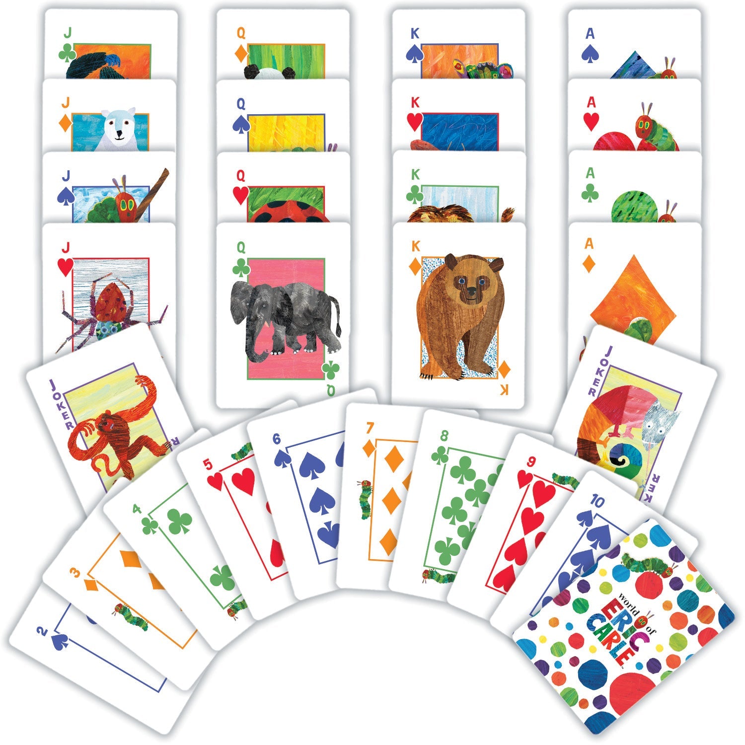 World of Eric Carle Jumbo Travel Playing Cards - 757 Sports Collectibles