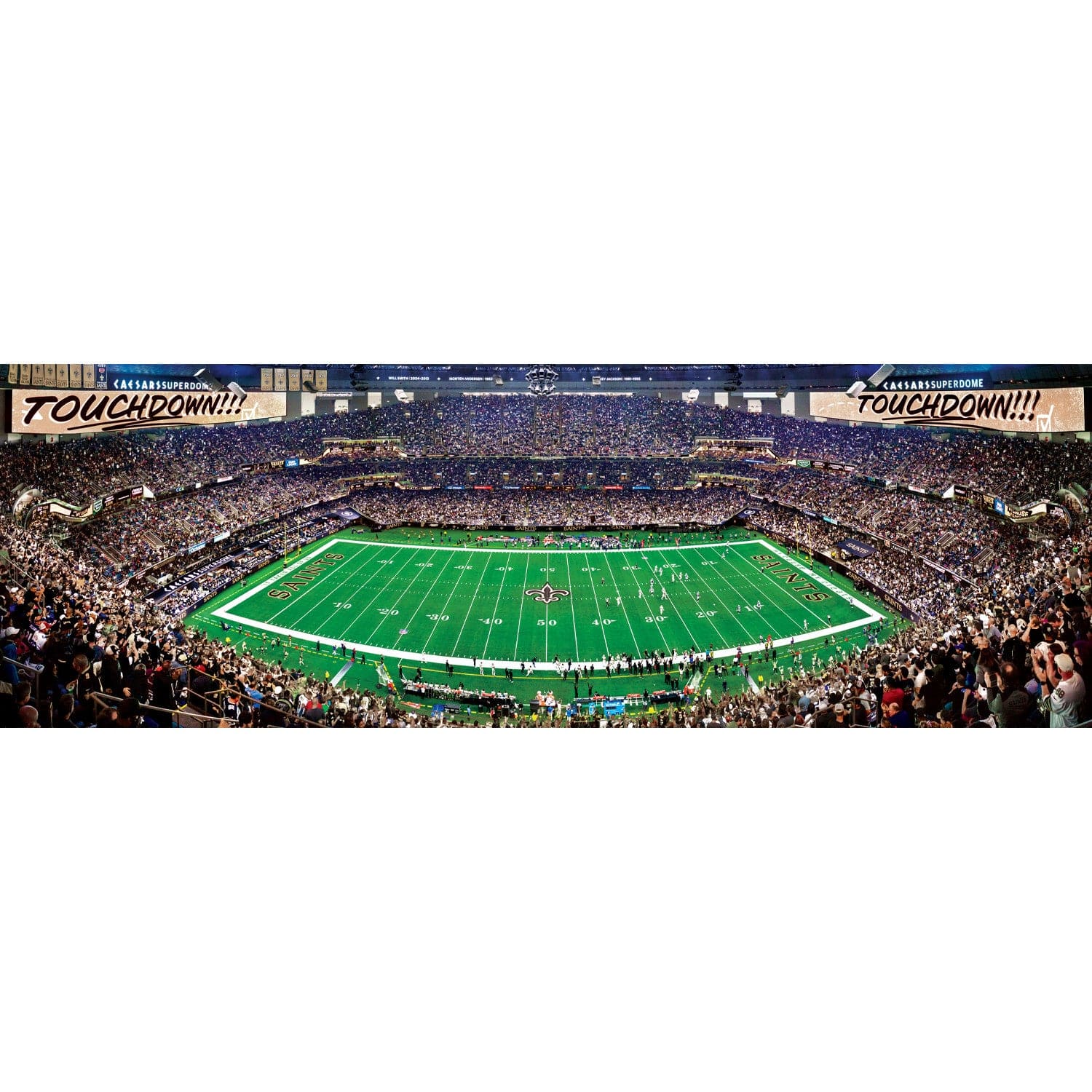 New Orleans Saints 1000 Piece Panoramic Jigsaw Puzzle - Sports Gifts, Sports Memorabilia, Sports Collectibles, Fan Shop