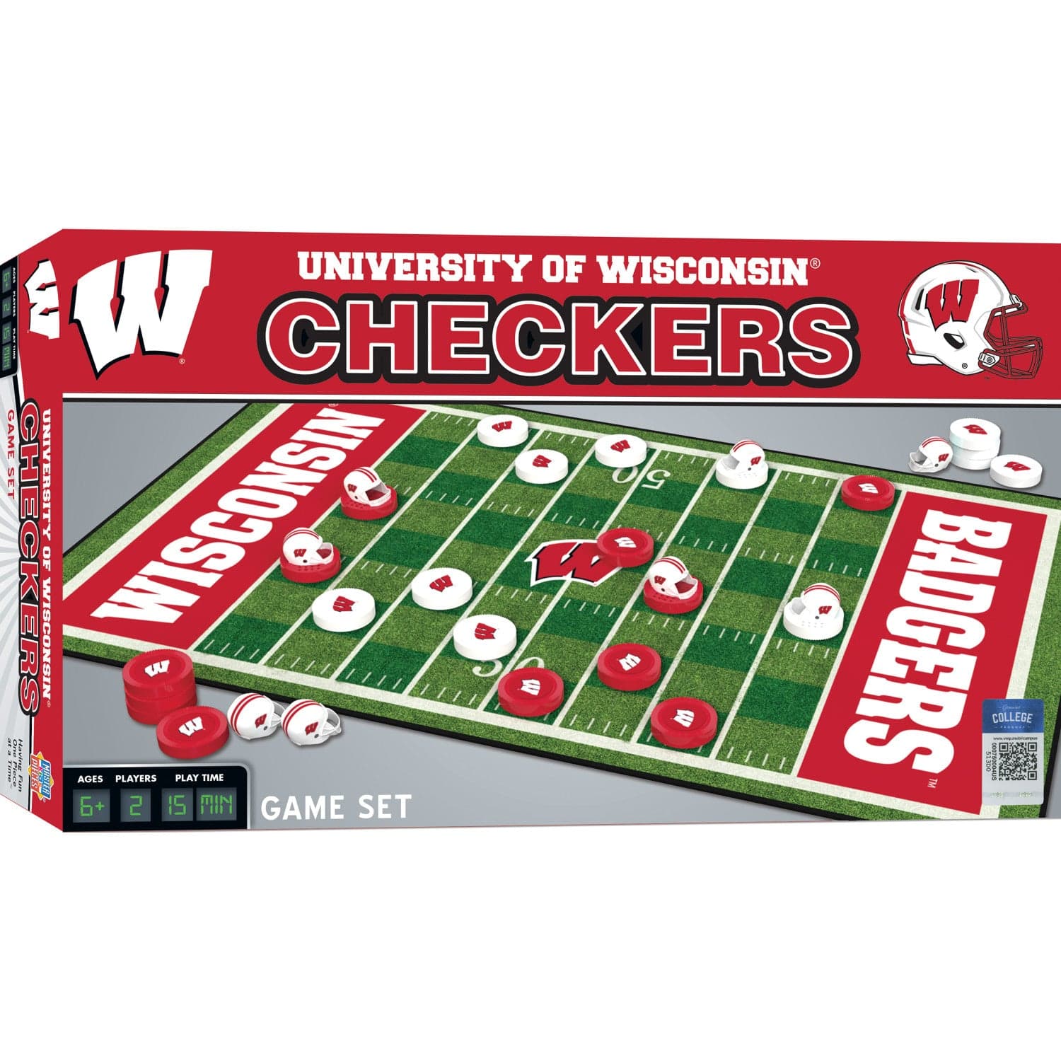 Wisconsin Badgers Checkers Game