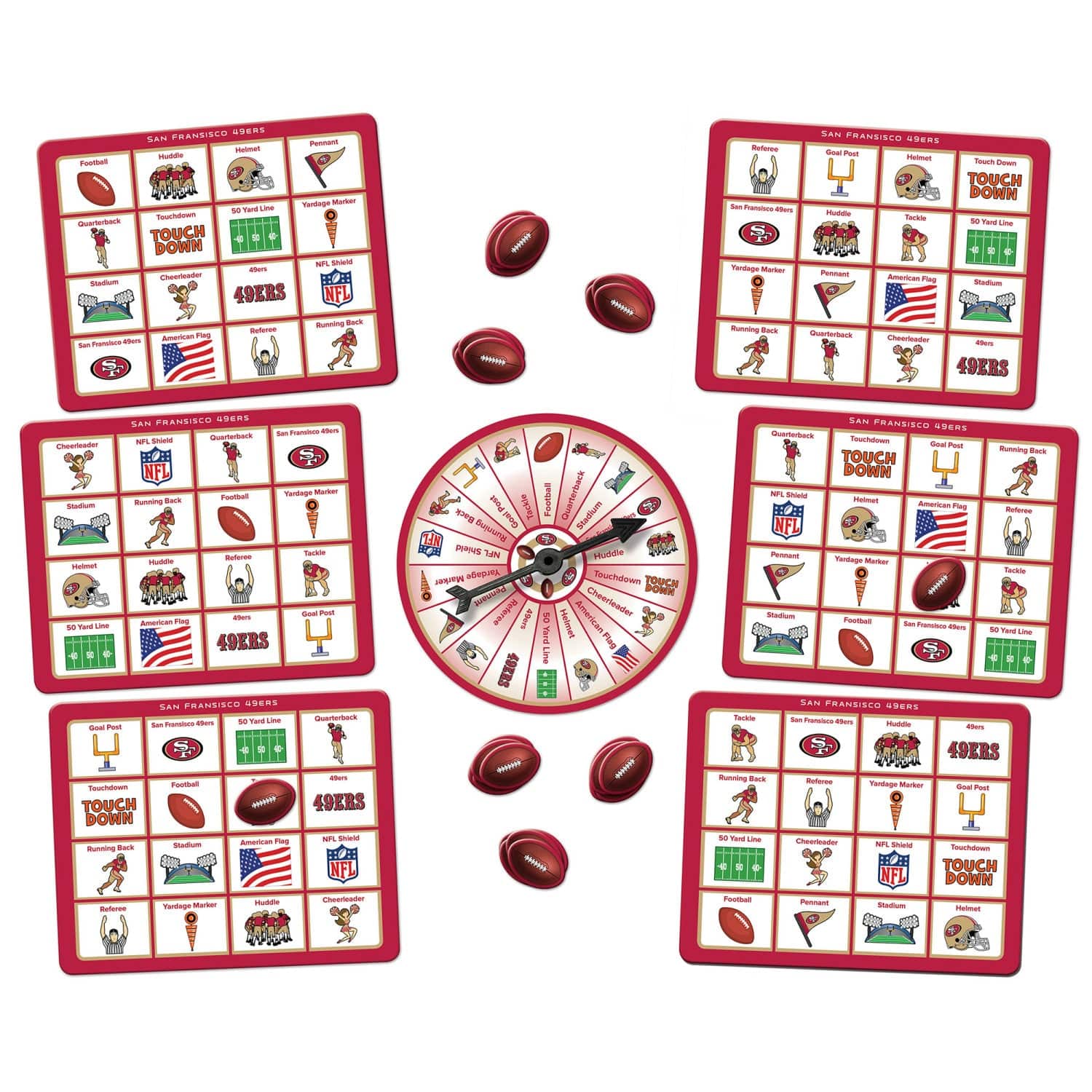 San Francisco 49ers Bingo: Game Day Fun! - Sports Gifts, Sports Memorabilia, Sports Collectibles, Fan Shop