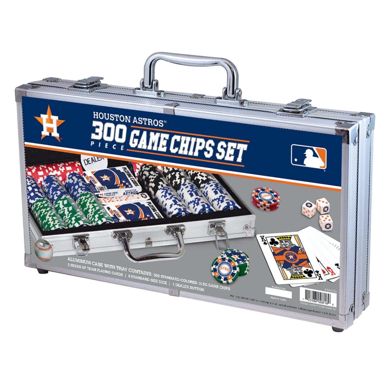 Houston Astros 300 Piece Poker Set - Sports Gifts, Sports Memorabilia, Sports Collectibles, Fan Shop