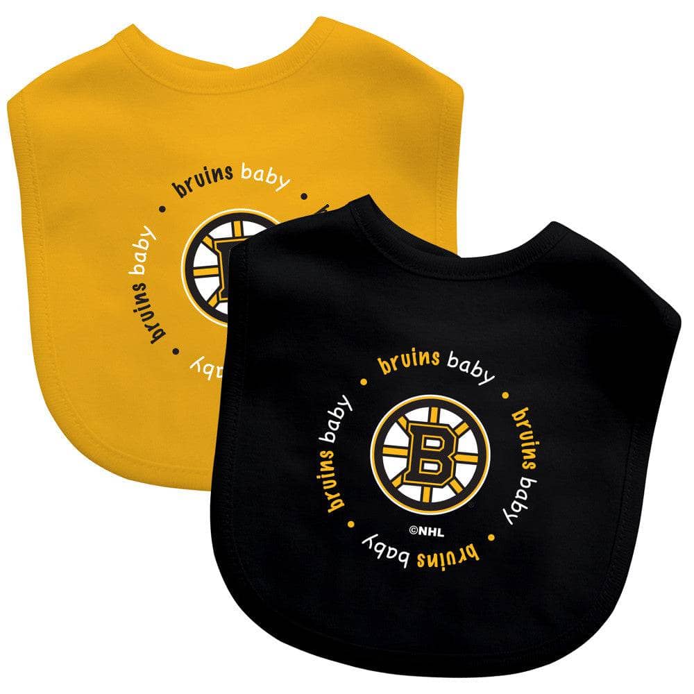 Boston Bruins Baby Bibs 2-Pack - Sports Gifts, Sports Memorabilia, Sports Collectibles, Fan Shop