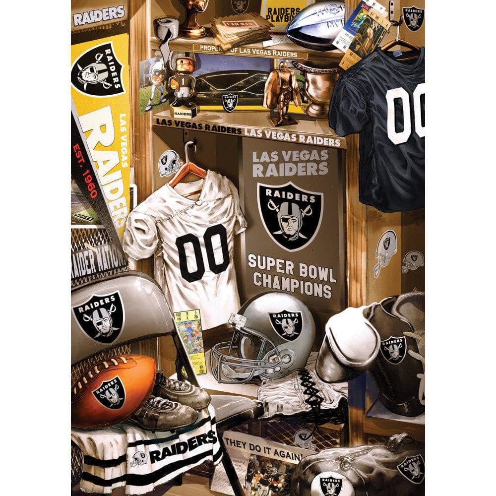 Las Vegas Raiders Locker Room 500-Piece Jigsaw Puzzle
