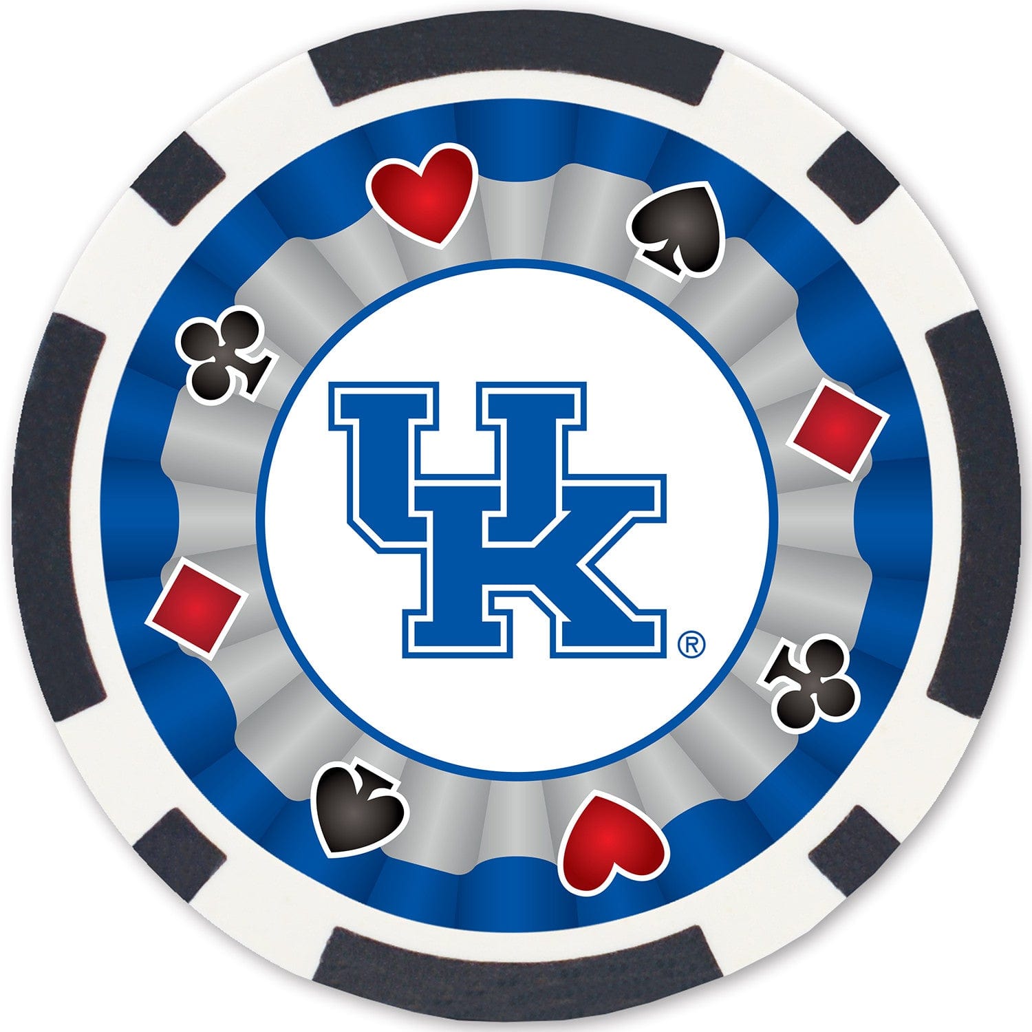 Kentucky Wildcats 100 Piece Poker Chip Set - Sports Gifts, Sports Memorabilia, Sports Collectibles, Fan Shop