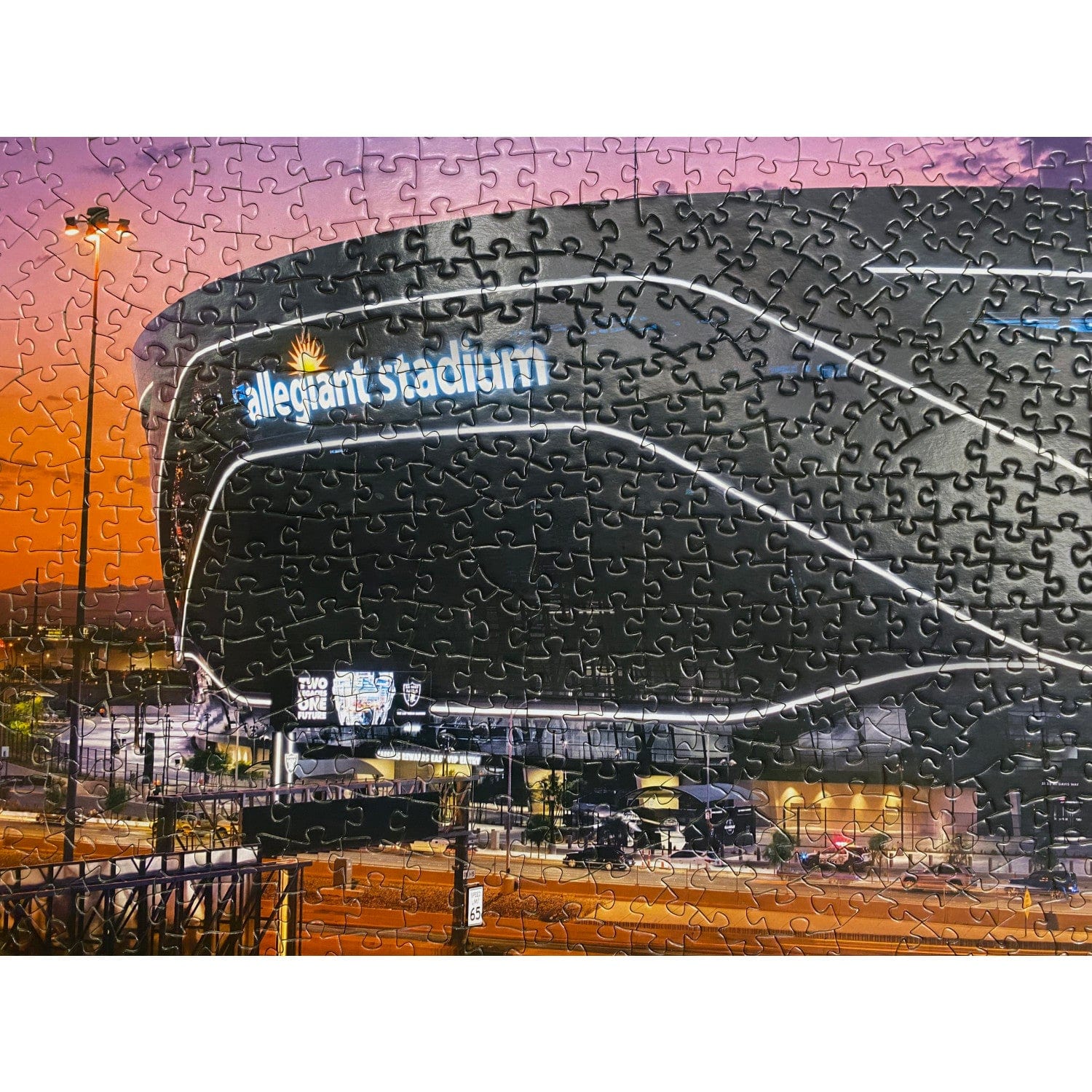Las Vegas Raiders Stadium View 1000 Piece Panoramic Jigsaw Puzzle