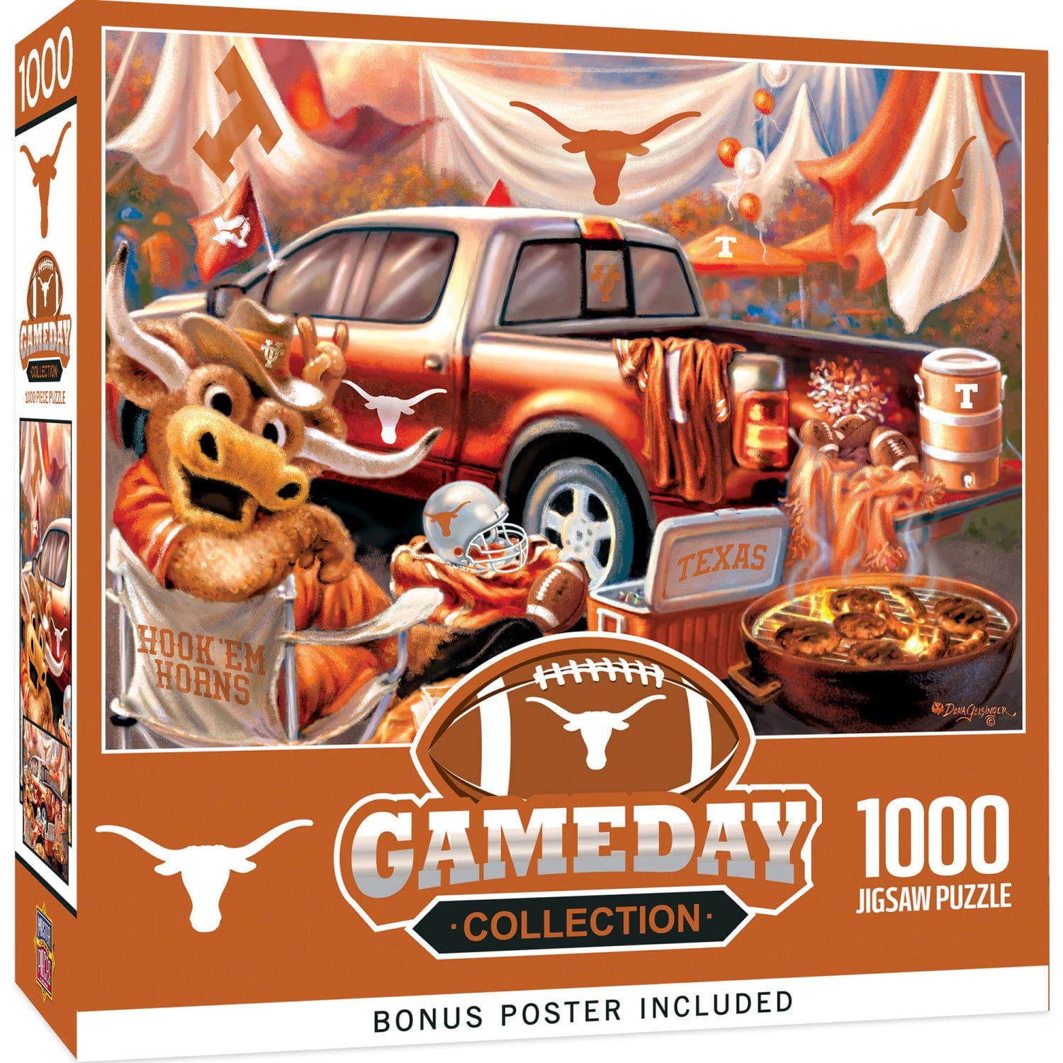 Texas Longhorns Gameday 1000 Piece Jigsaw Puzzle - Sports Gifts, Sports Memorabilia, Sports Collectibles, Fan Shop