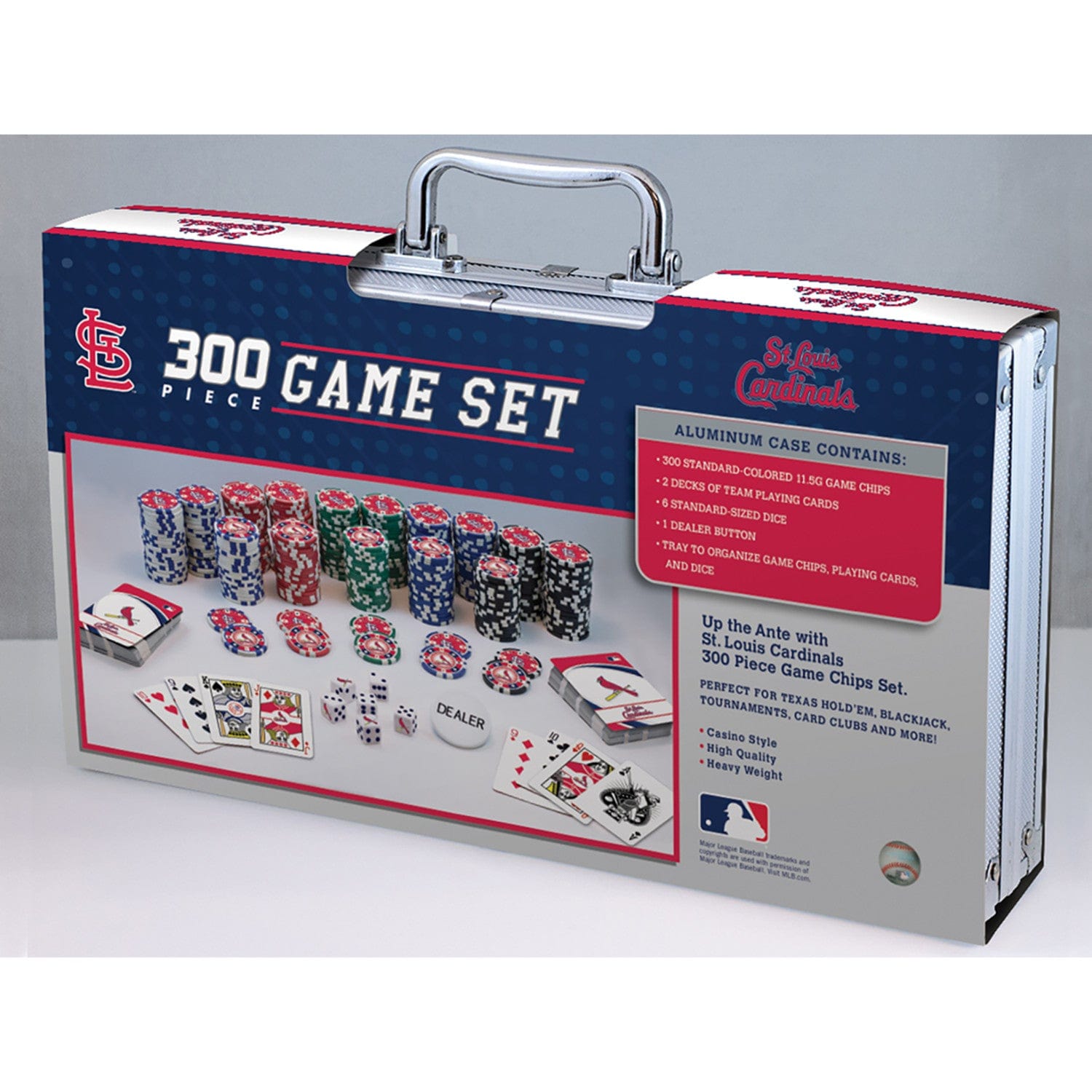 St. Louis Cardinals 300 Piece Poker Set - Sports Gifts, Sports Memorabilia, Sports Collectibles, Fan Shop