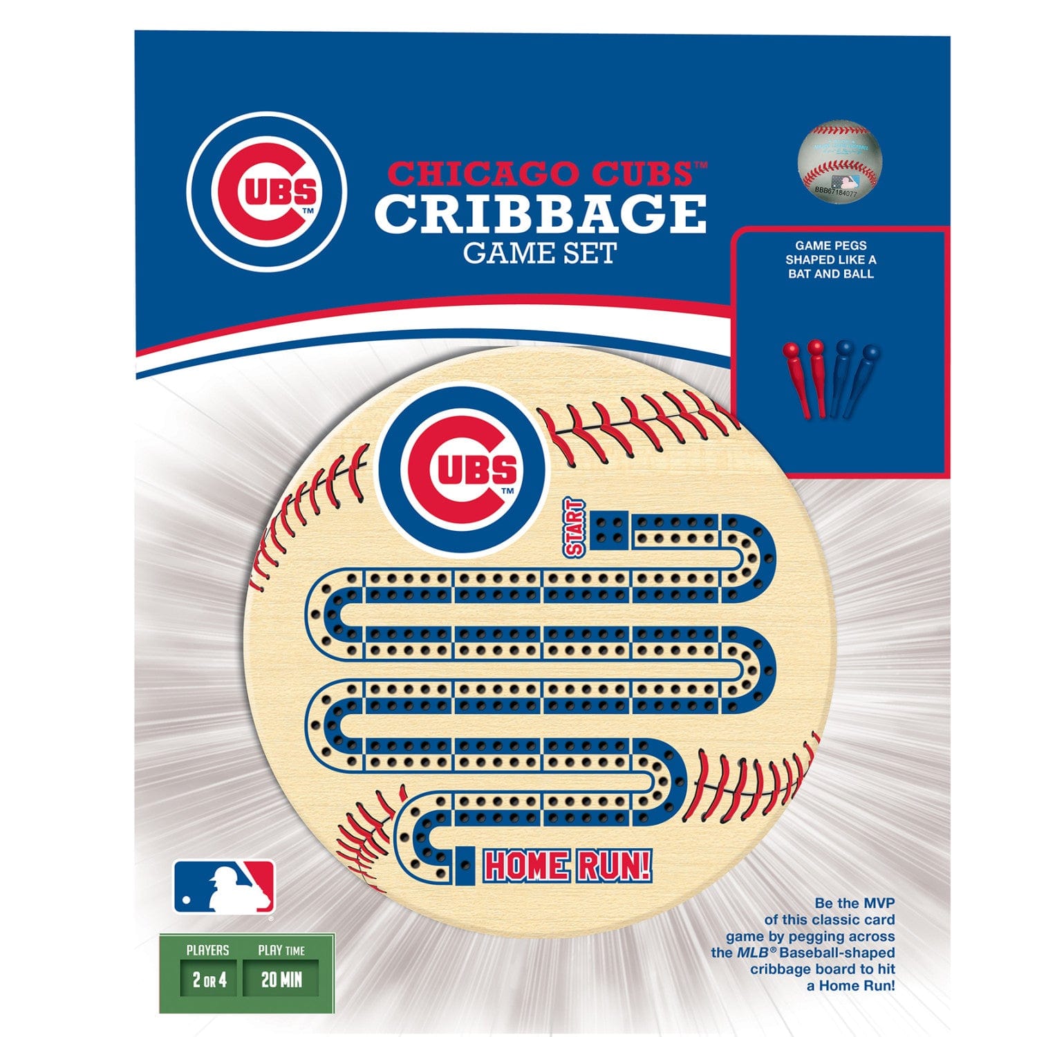 Chicago Cubs Cribbage Board Game
