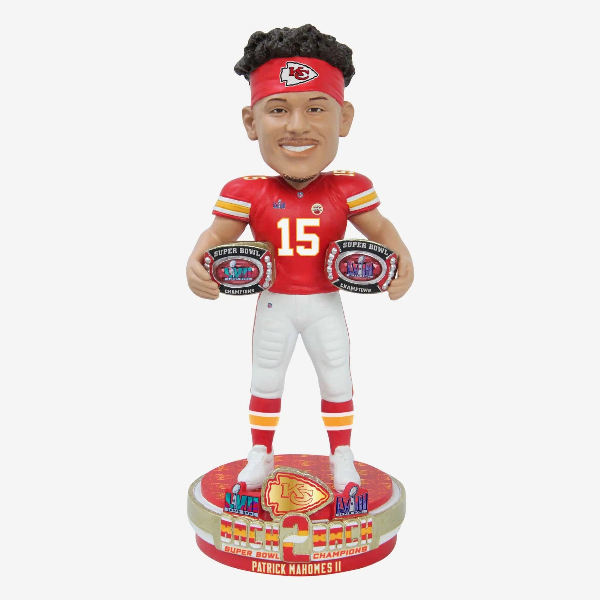 Kansas City Chiefs 2024 Super Bowl LVIII Champions Patrick Mahomes Bobblehead - 757 Sports Collectibles