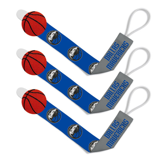 Dallas Mavericks - Pacifier Clip 3-Pack - 757 Sports Collectibles