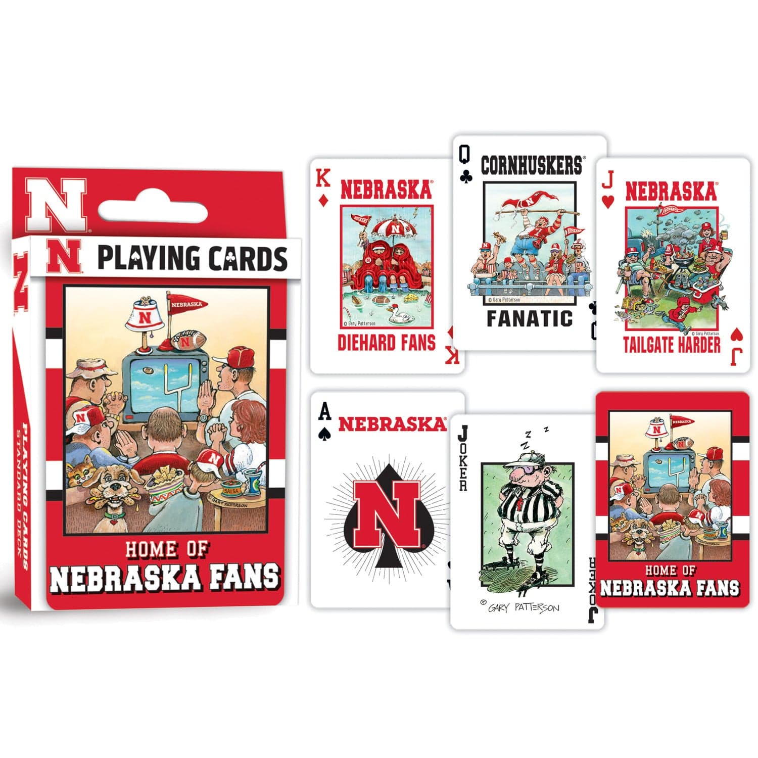Nebraska Cornhuskers Fan Deck Playing Cards - 54 Card Deck - Sports Gifts, Sports Memorabilia, Sports Collectibles, Fan Shop